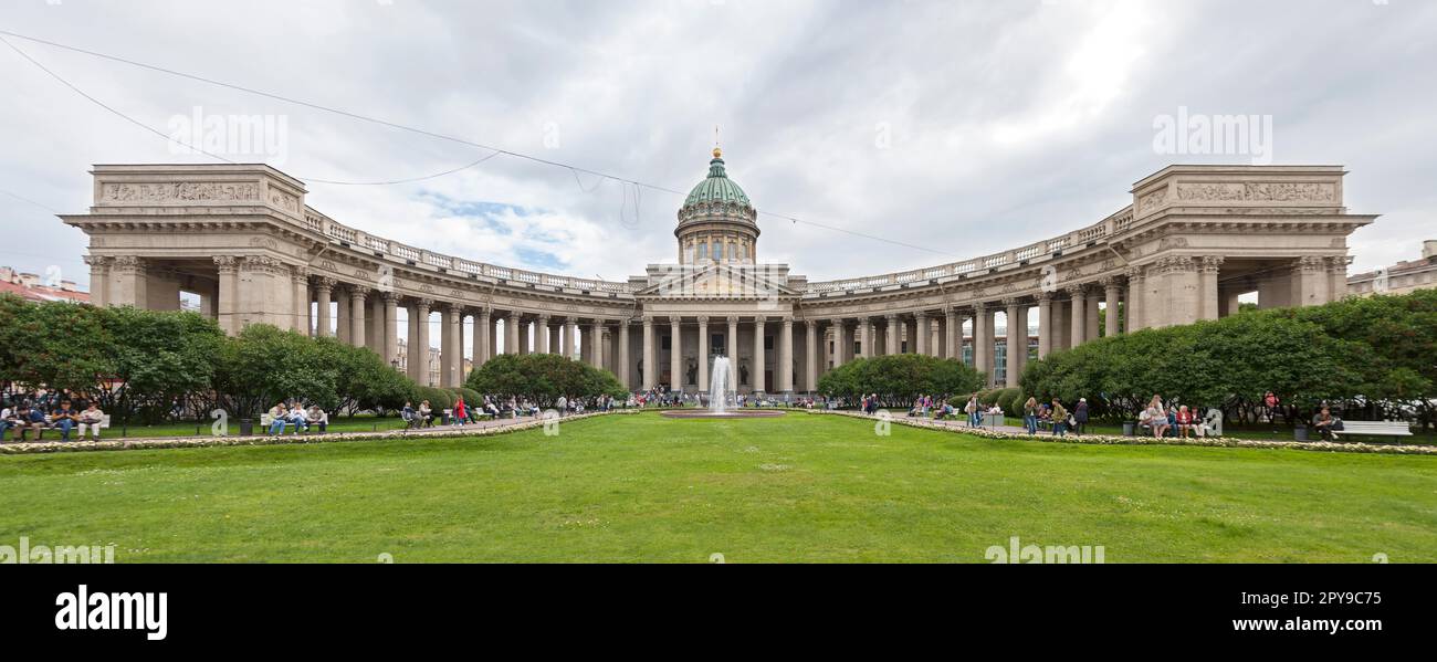 Cattedrale di Kazan a San Pietroburgo, Russia Foto Stock