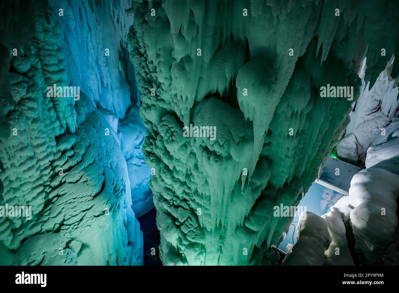 Immagine di grotta di ghiaccio Foto Stock