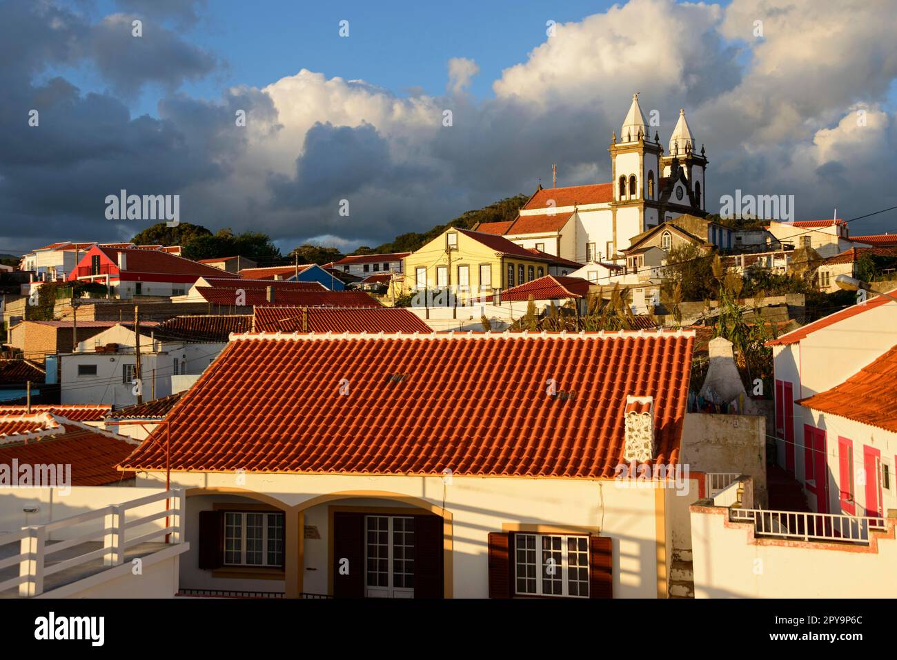 Chiesa, Chiesa parrocchiale, Igreja, Sao Mateus de Calheta, Terceira, Azzorre, Portogallo Foto Stock