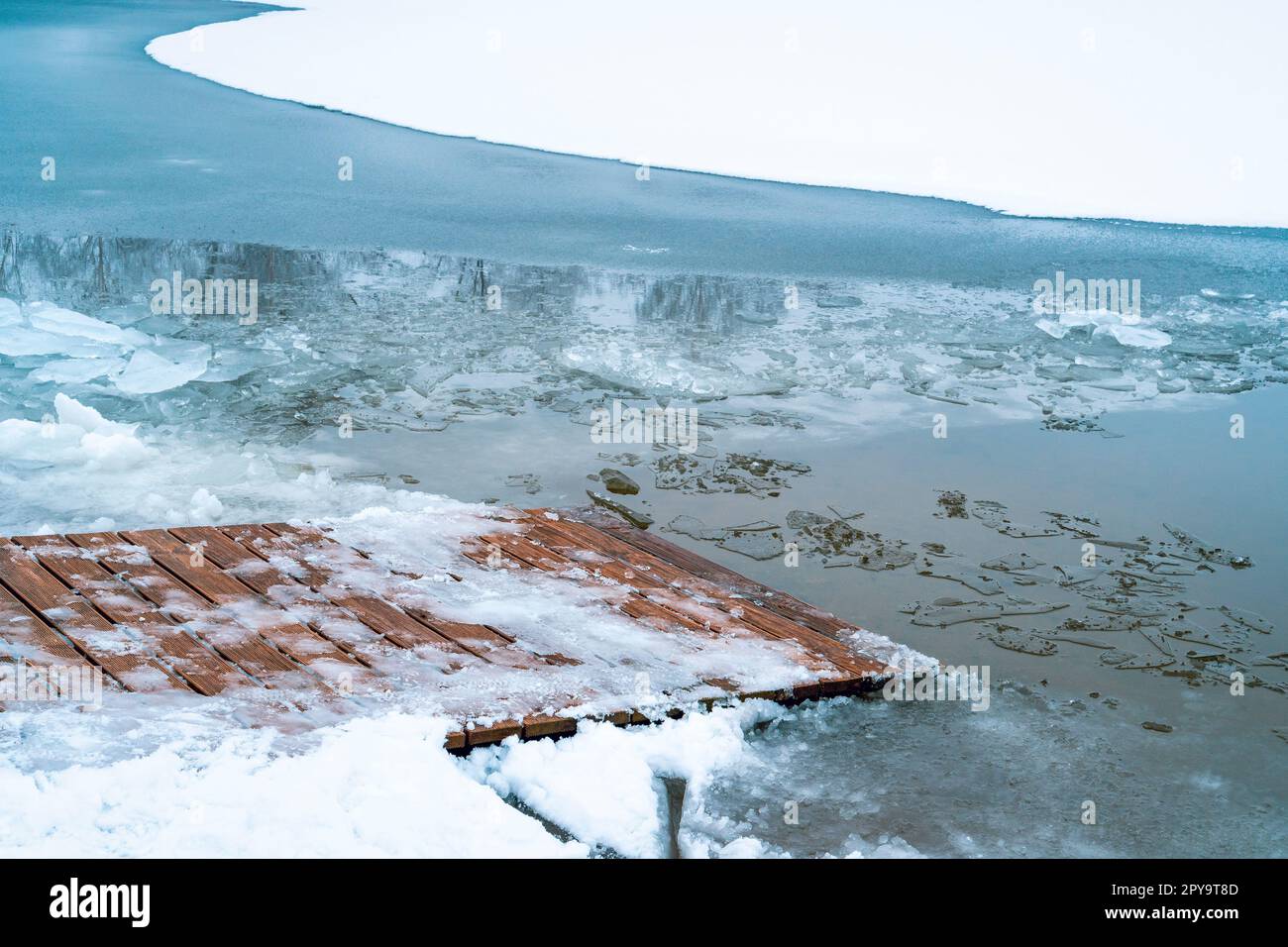 Piscina invernale Foto Stock