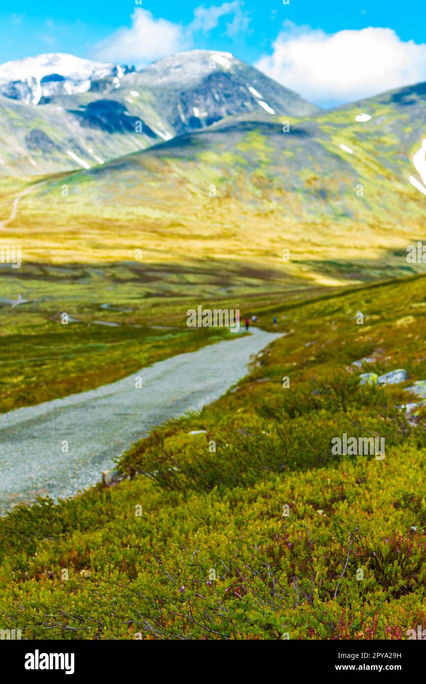 Splendido panorama naturalistico e montano del Rondane National Park Norway. Foto Stock