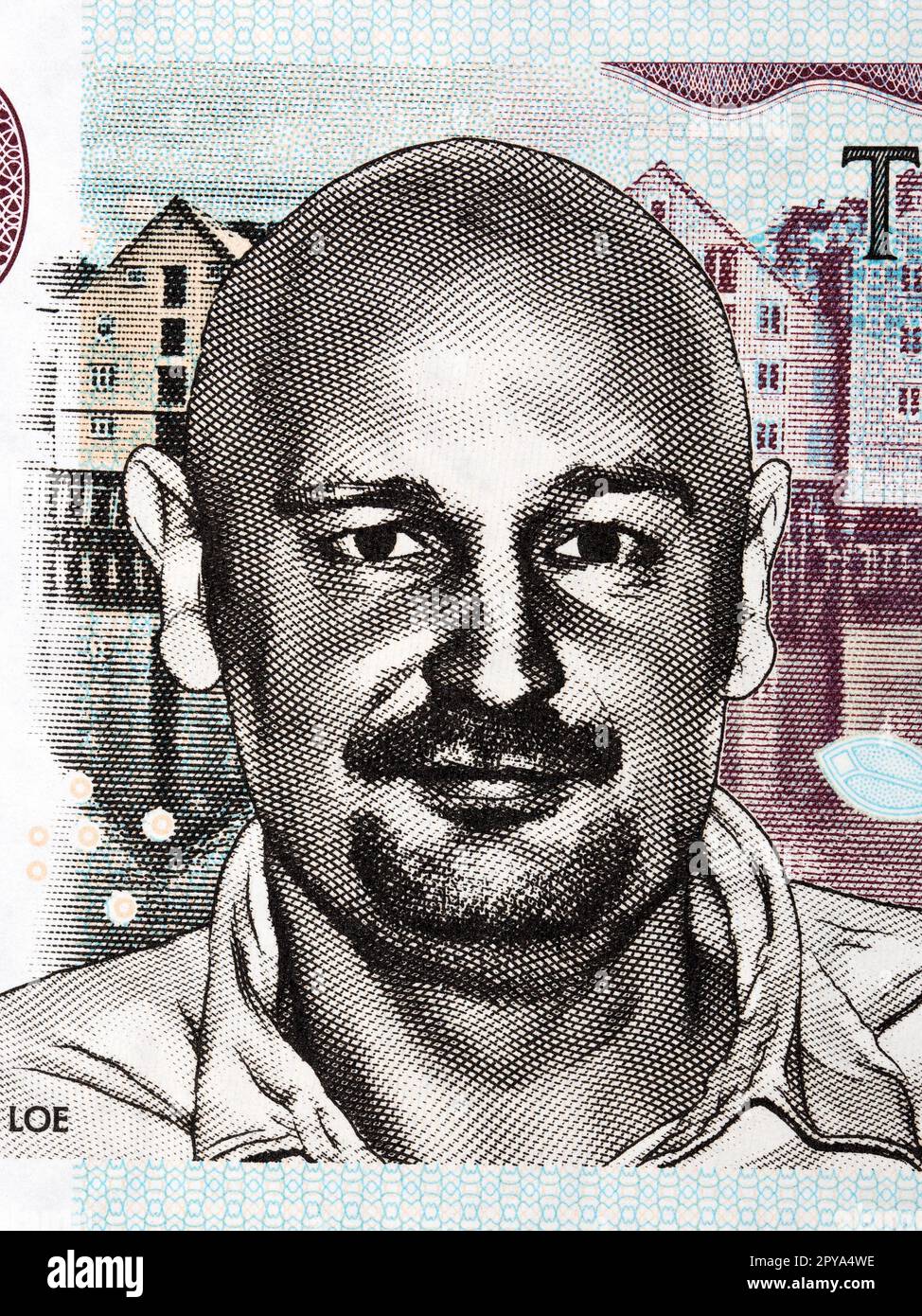 Erlend Loe un ritratto dal denaro Foto Stock