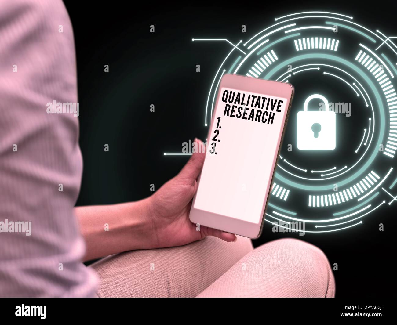 Didascalia concettuale Ricerca qualitativa. Parola per certificato per svolgere un lavoro competente con esperienza Foto Stock