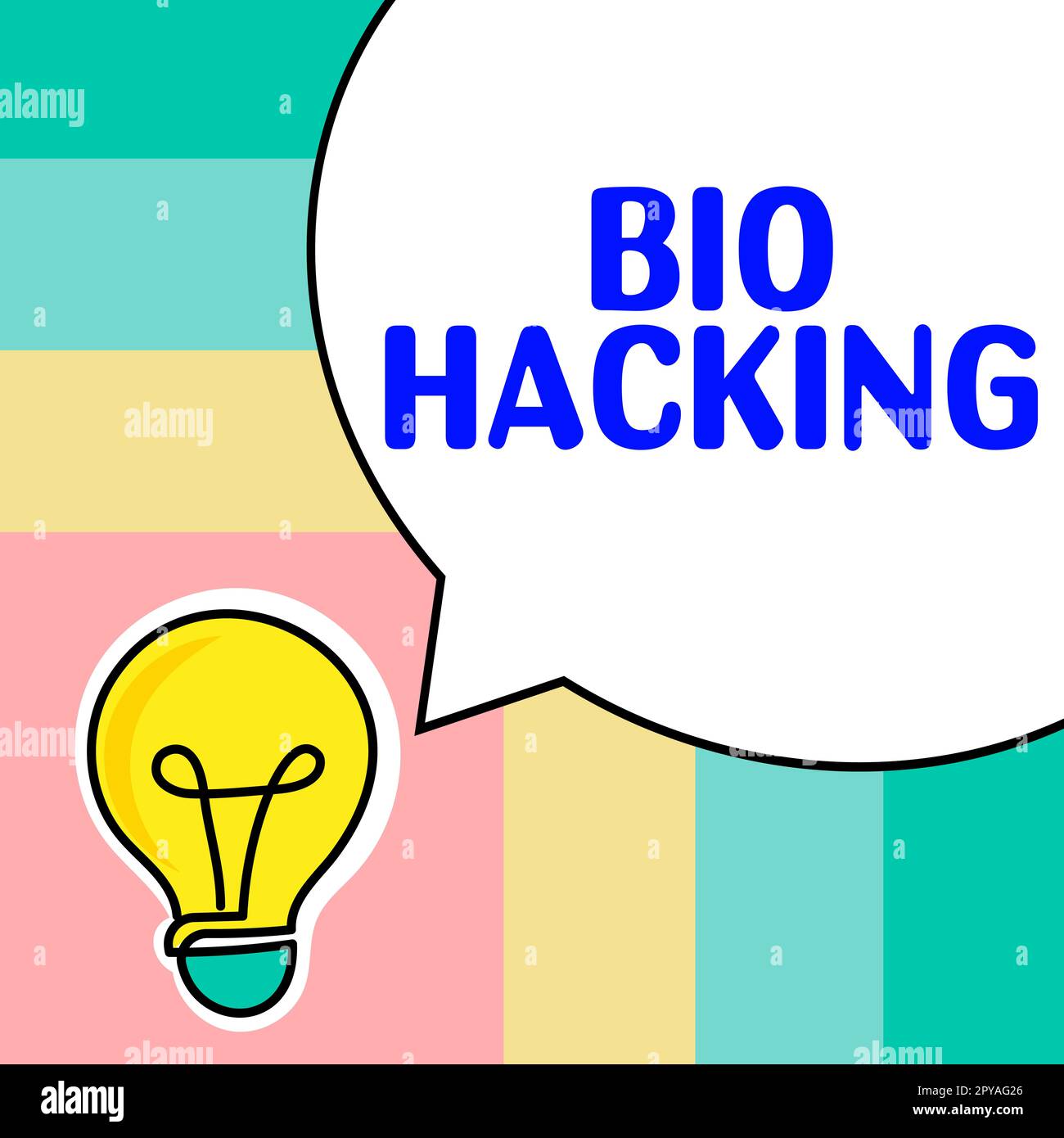 Cartello che mostra Bio Hacking. Idea di business sfruttando sperimentalmente il materiale genetico senza riguardo agli standard etici Foto Stock