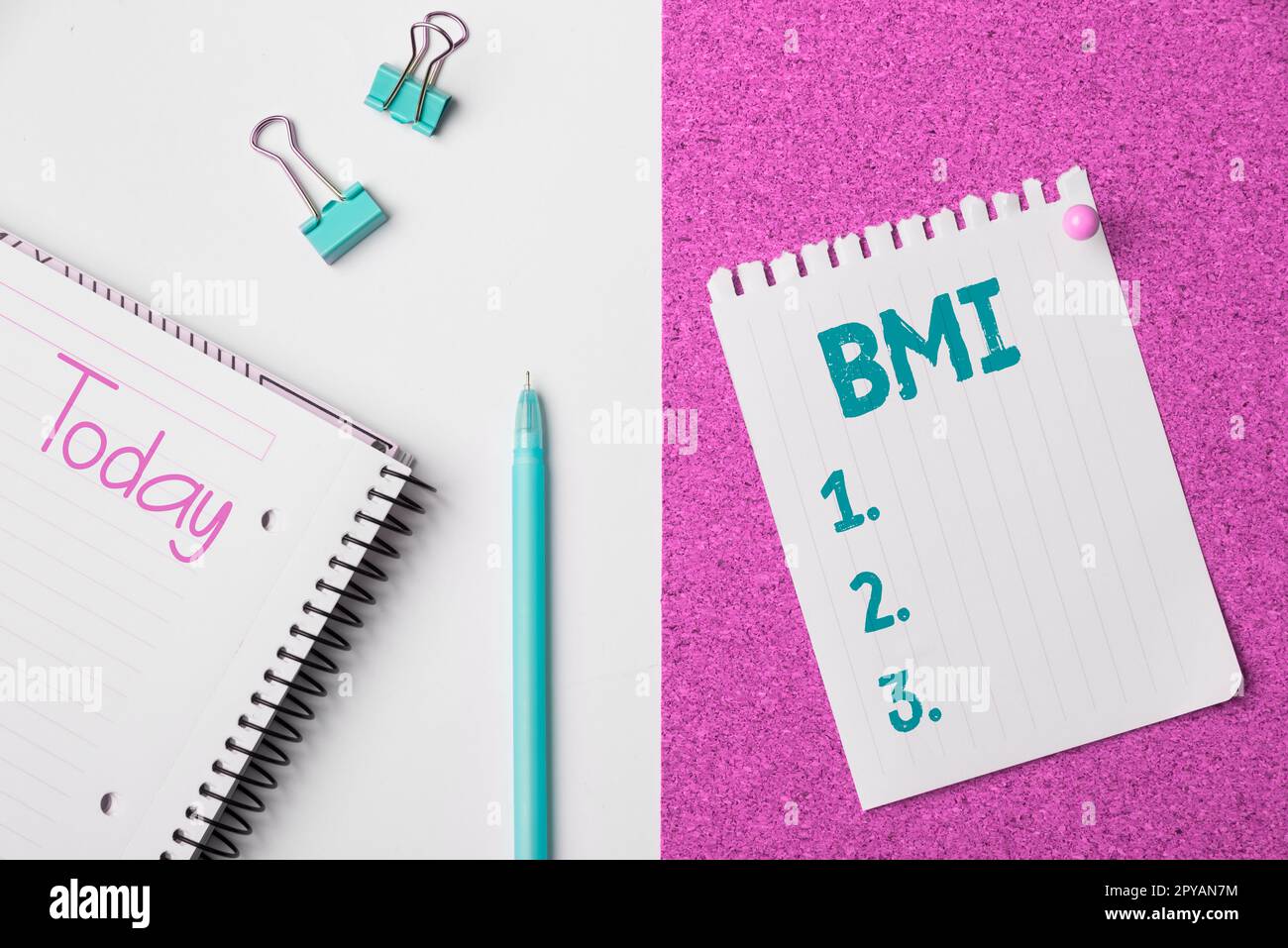Testo che mostra il BMI inspiratorio. Metodo generale di affari di stima dei livelli grassi corporei basato sul peso e l'altezza Foto Stock