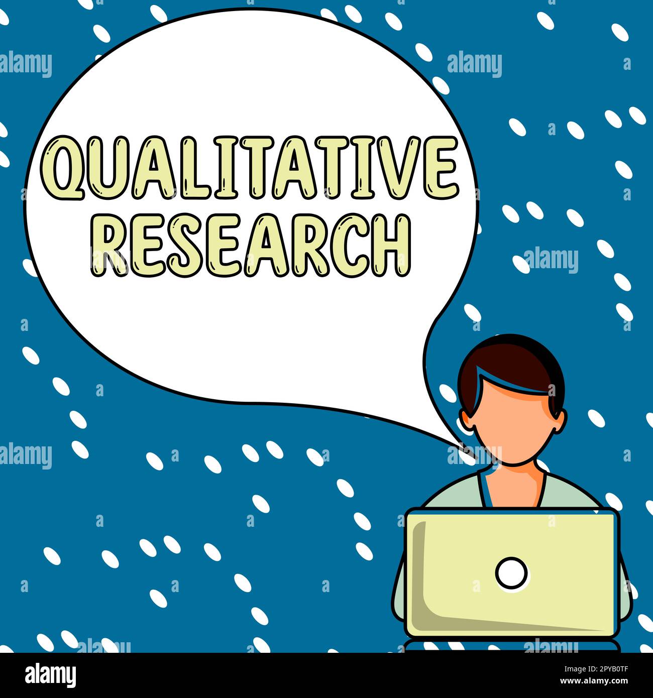 Scrittura visualizzazione testo Ricerca qualitativa. Business Concept certificato per svolgere un lavoro competente con esperienza Foto Stock