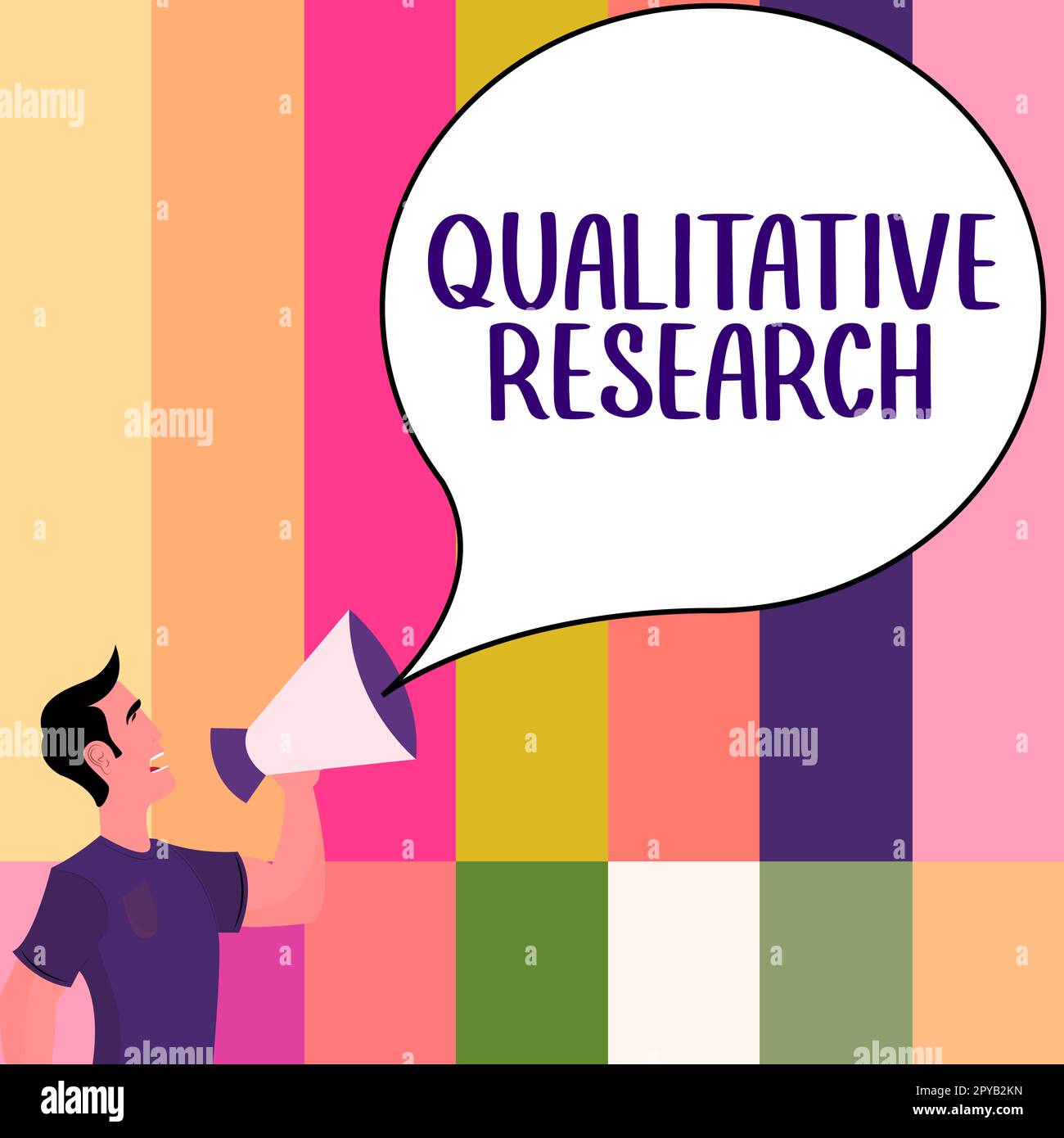 Scrittura a mano testo Ricerca qualitativa. Foto concettuale certificata per svolgere un lavoro competente con esperienza Foto Stock