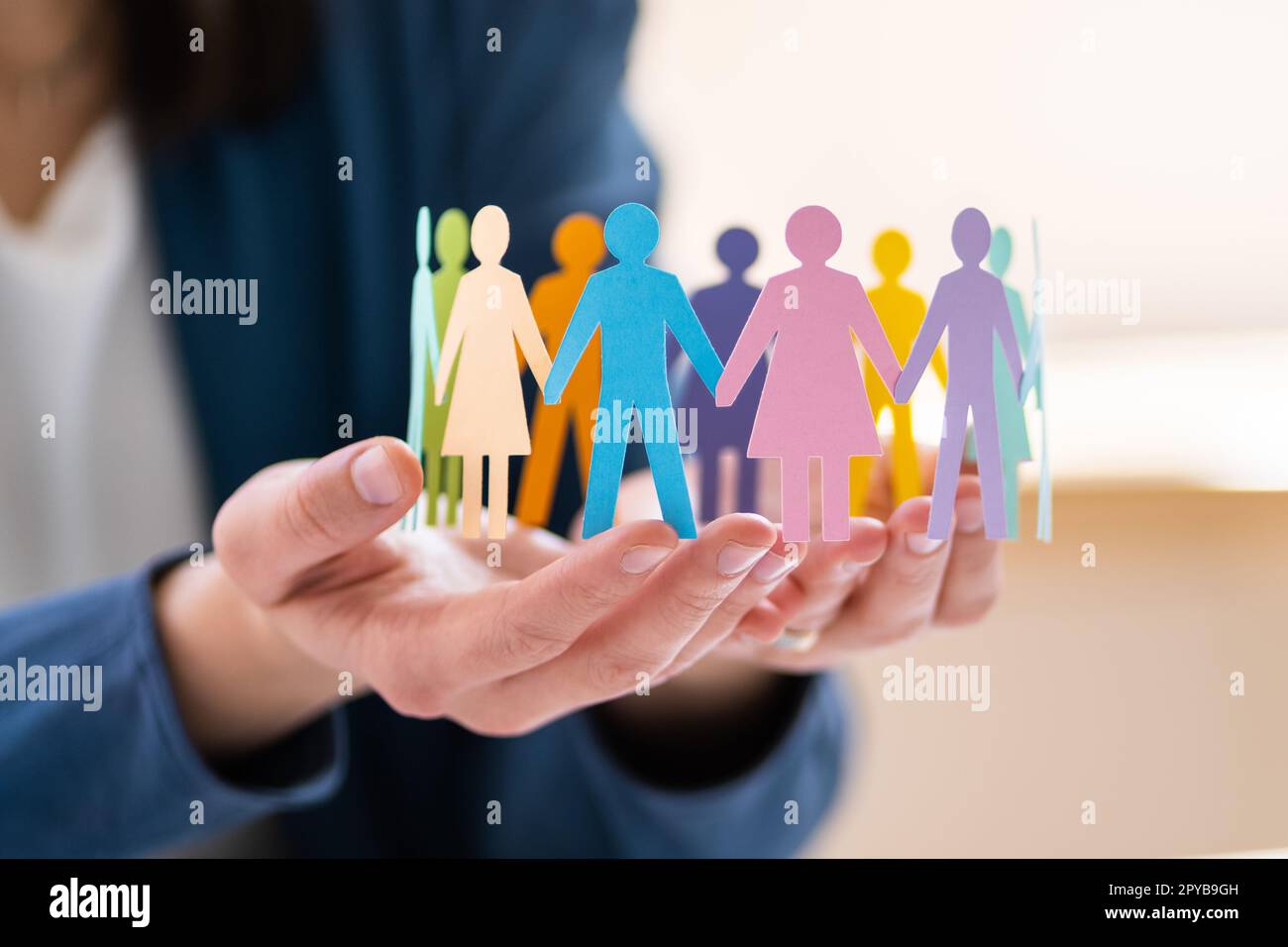 Diversità e inclusione. Leadership nell'impiego aziendale Foto Stock