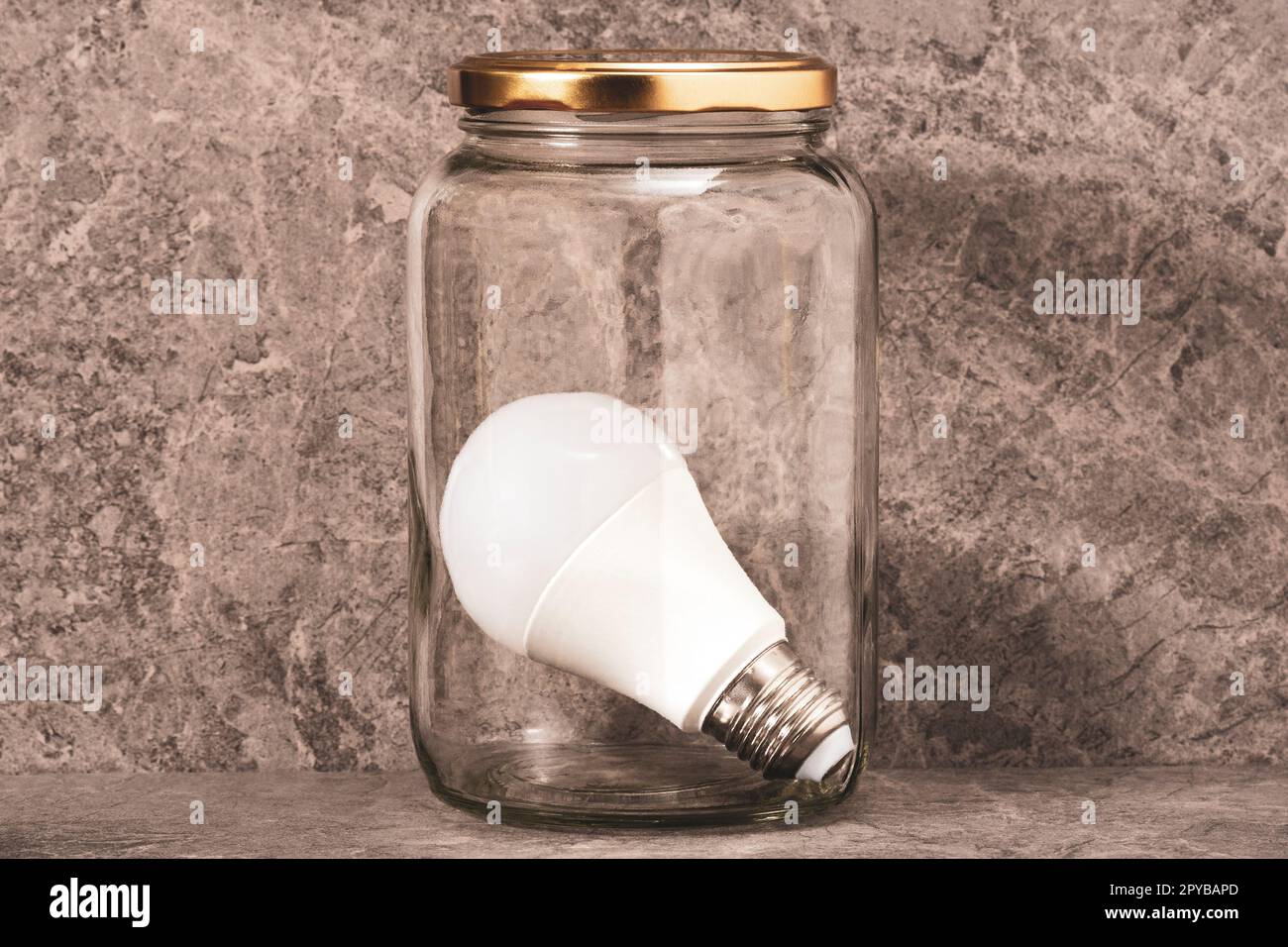 Concetto di risparmio energetico Foto Stock