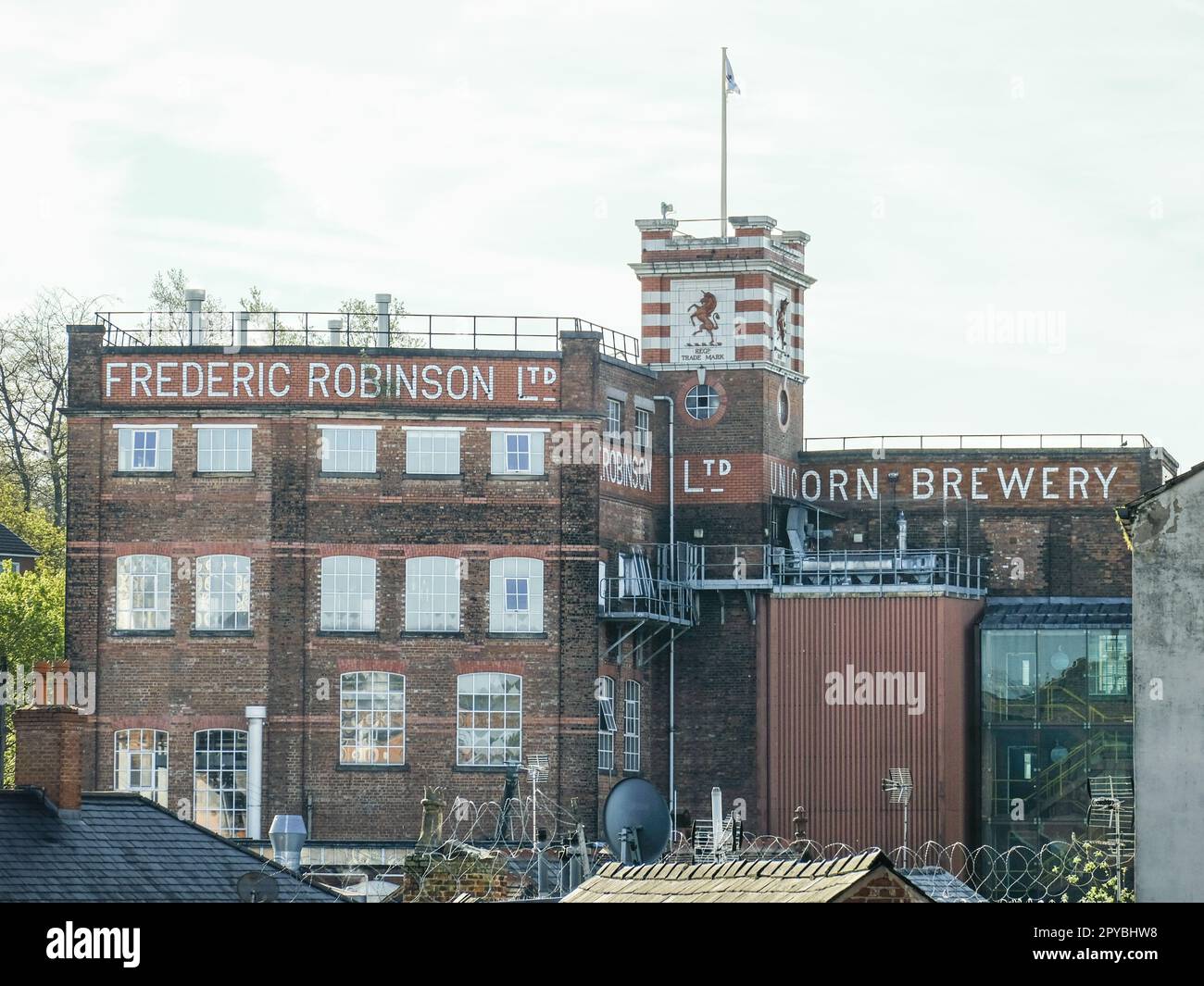 Robinsons Brewery, Lower Hillgate, Stockport, Regno Unito Foto Stock