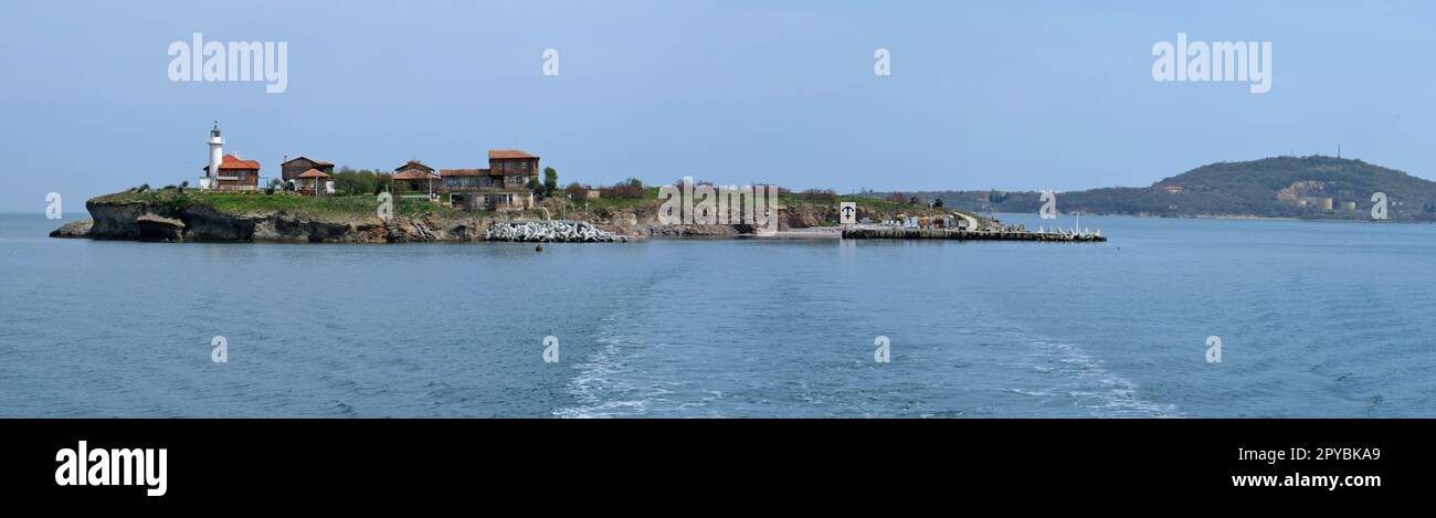 Vista panoramica dall'isola bulgara Foto Stock