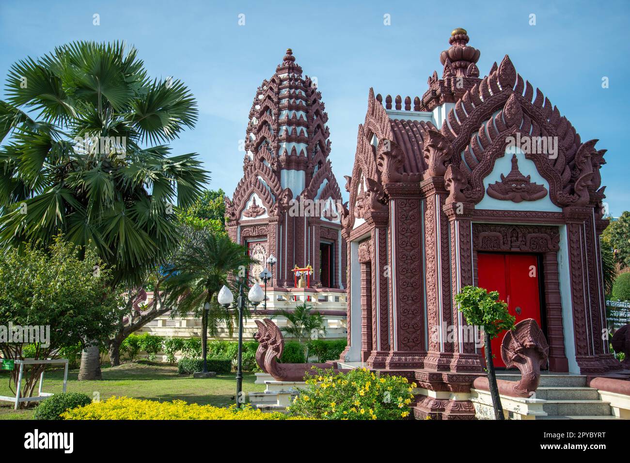 SANTUARIO DEL PILASTRO DELLA CITTÀ DI THAILAND PRACHUAP KHIRI KHAN Foto Stock