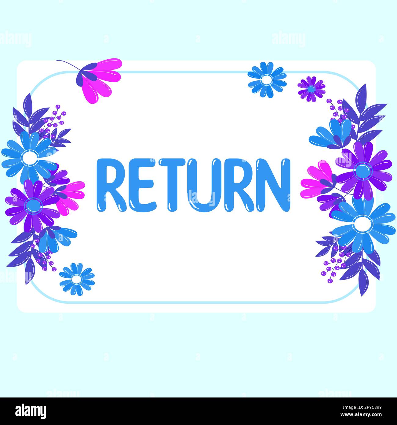 Ritorno visualizzazione concettuale. Approccio aziendale tornare o tornare in un luogo o una persona dare i soldi che hai preso prima Foto Stock