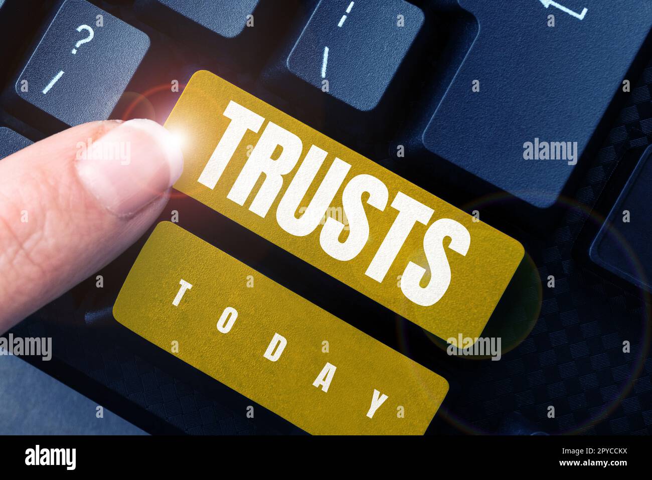 Scrittura a mano di testo Trusts. Concetto del Internet credenza della ditta nella verità o nell'abilità di affidabilità di qualcuno o qualcosa Foto Stock