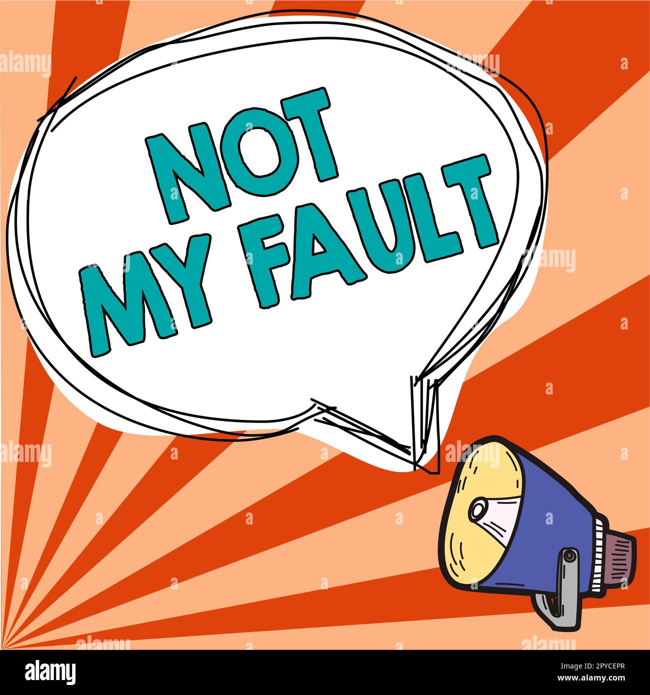 Il segnale non mostra il mio guasto. Approccio aziendale per scuse per evitare di essere accusati di un errore Foto Stock
