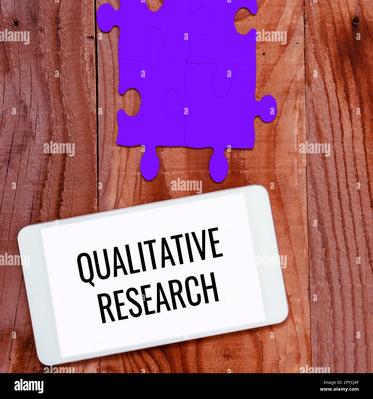 Scrittura a mano testo Ricerca qualitativa. Internet Concept certificato per svolgere un lavoro competente con esperienza Foto Stock