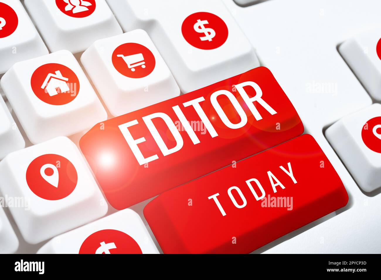 Editor di visualizzazione concettuale. Concetto che significa persona che è responsabile e determina il contenuto finale di un testo Foto Stock