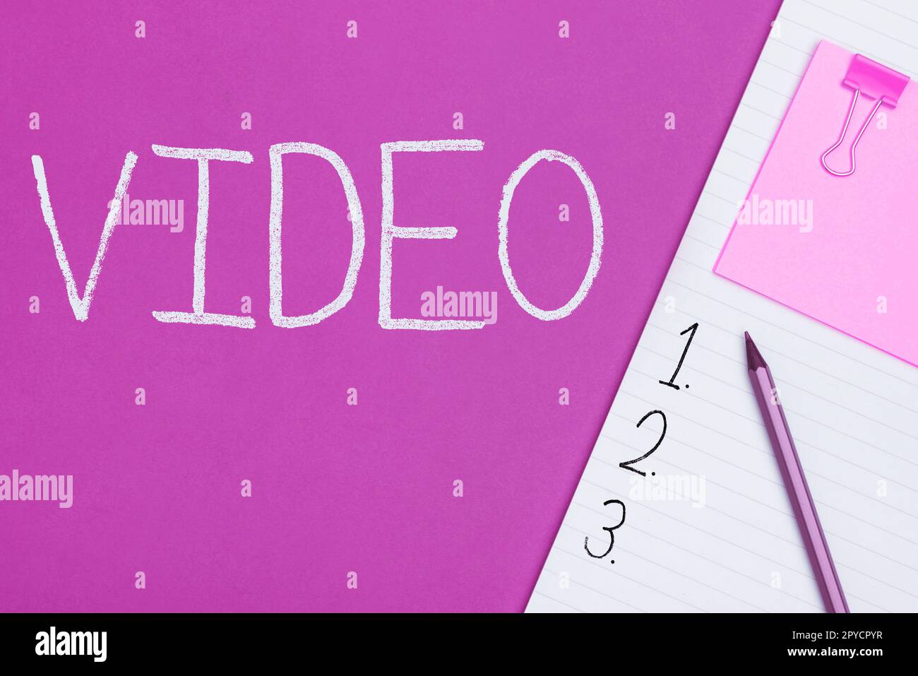 Video concettuale di visualizzazione. Registrazione concettuale su Internet per la riproduzione o la trasmissione di immagini visive in movimento Foto Stock