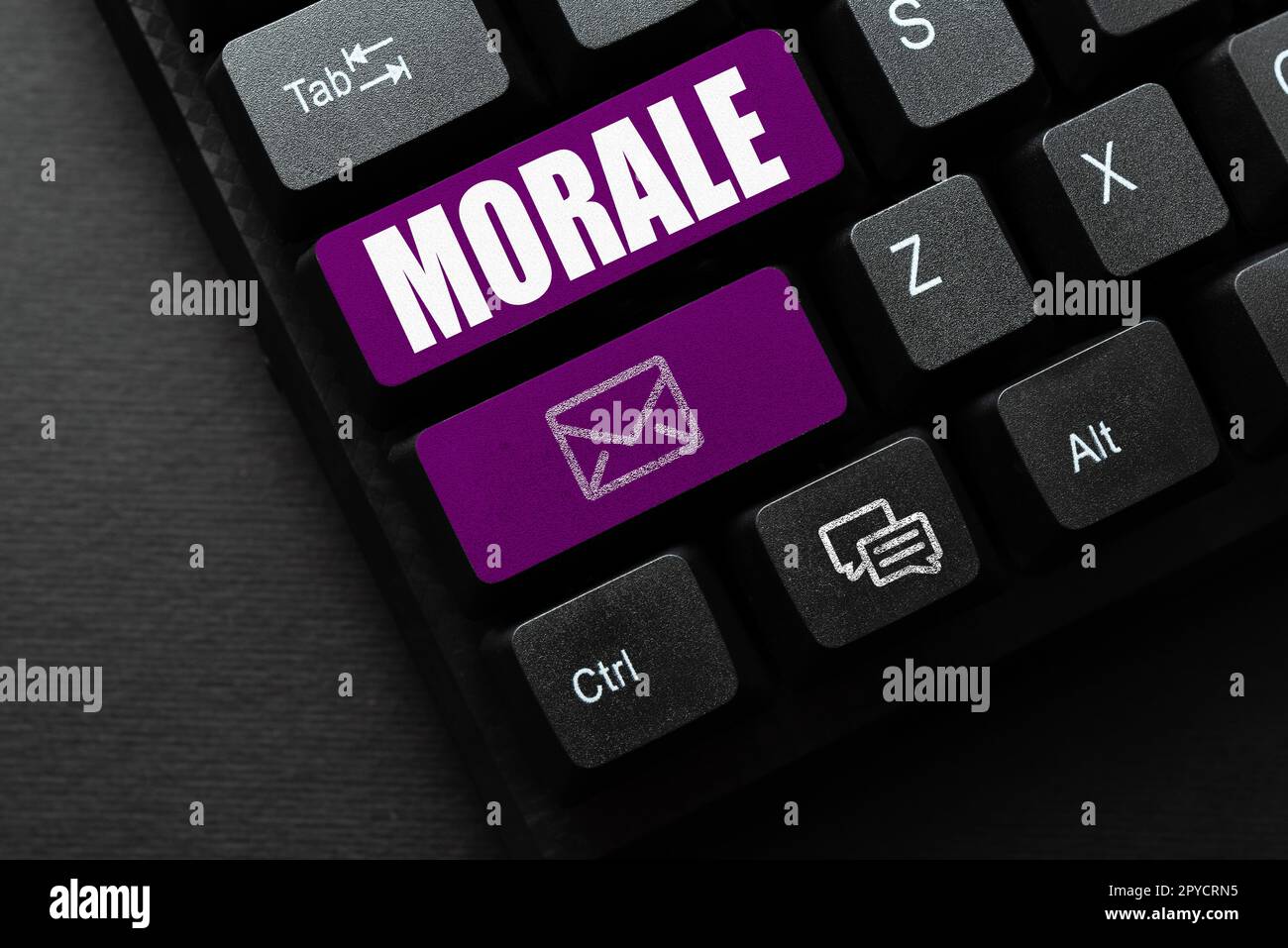 Morale concettuale della visualizzazione. Entusiasmo e disciplina del concetto del Internet della persona o del gruppo in un momento particolare Foto Stock