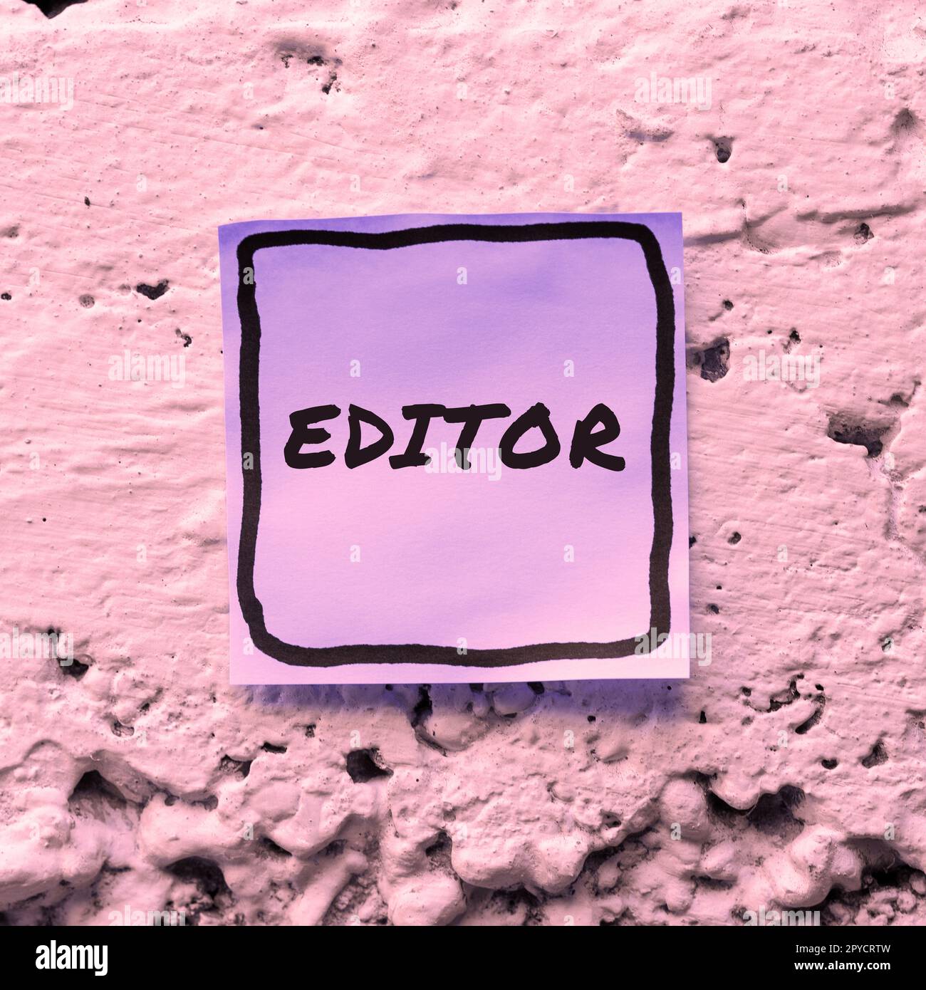 Testo che mostra Inspiration Editor. Parola per persona che è responsabile e determina il contenuto finale di un testo Foto Stock