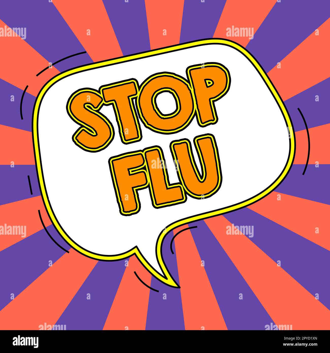 Segno di scrittura a mano Stop Flu. Panoramica aziendale trattare la malattia respiratoria contagiosa causata dal virus dell'influenza Foto Stock