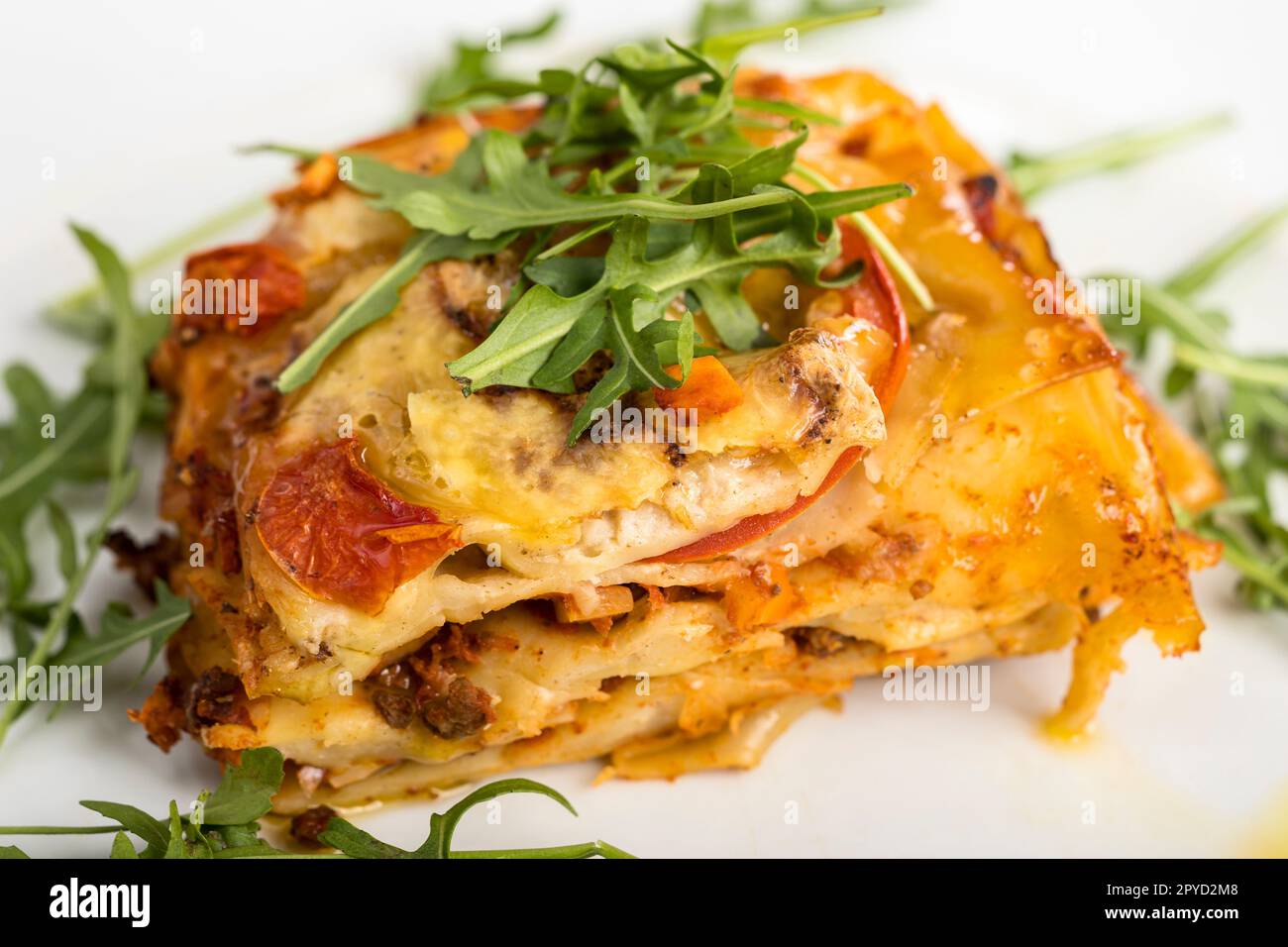 lasagne con rucola Foto Stock