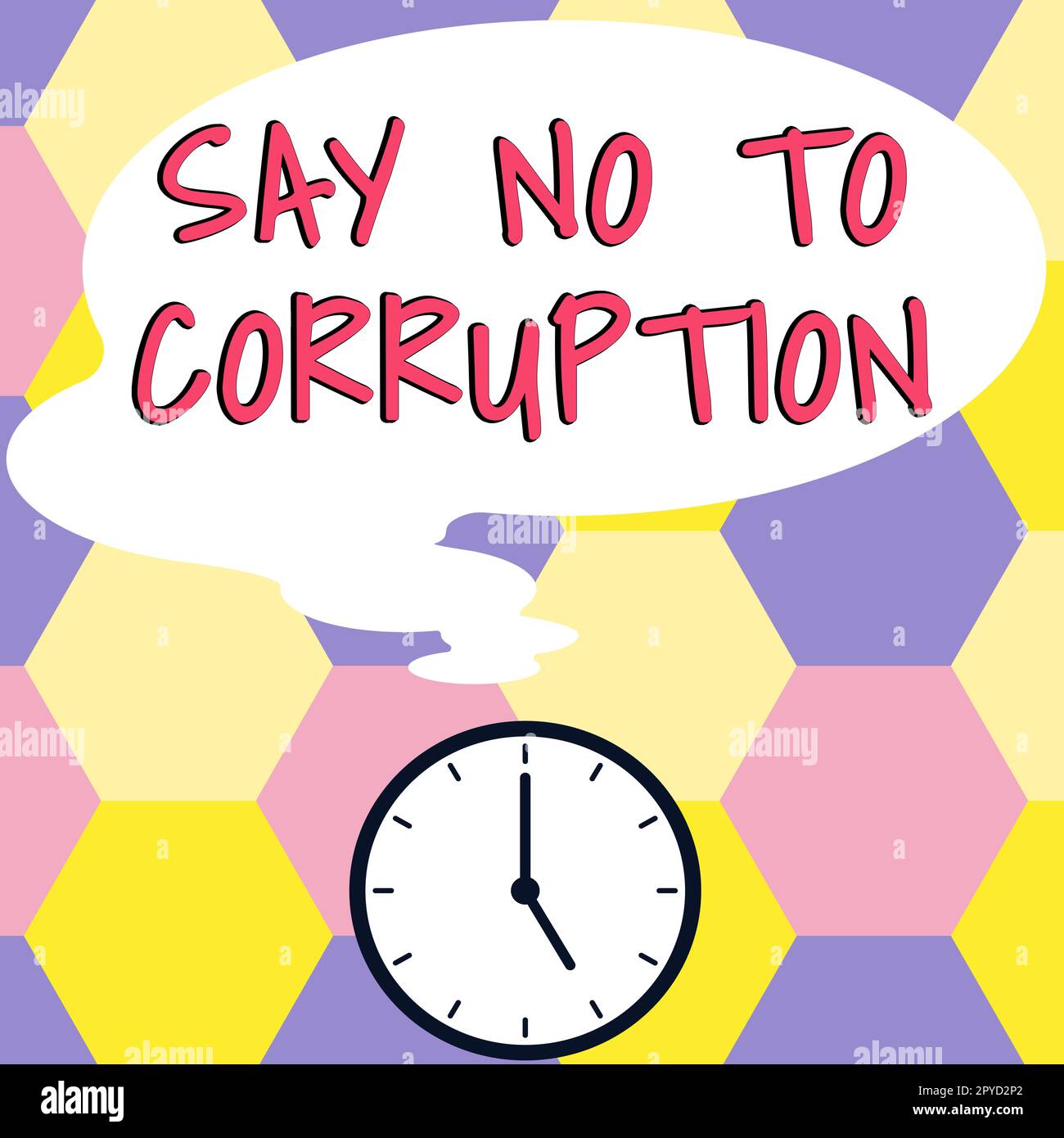 Visualizzazione concettuale dire No alla corruzione. Foto concettuale che introduce lo scambio di denaro decentralizzato Foto Stock