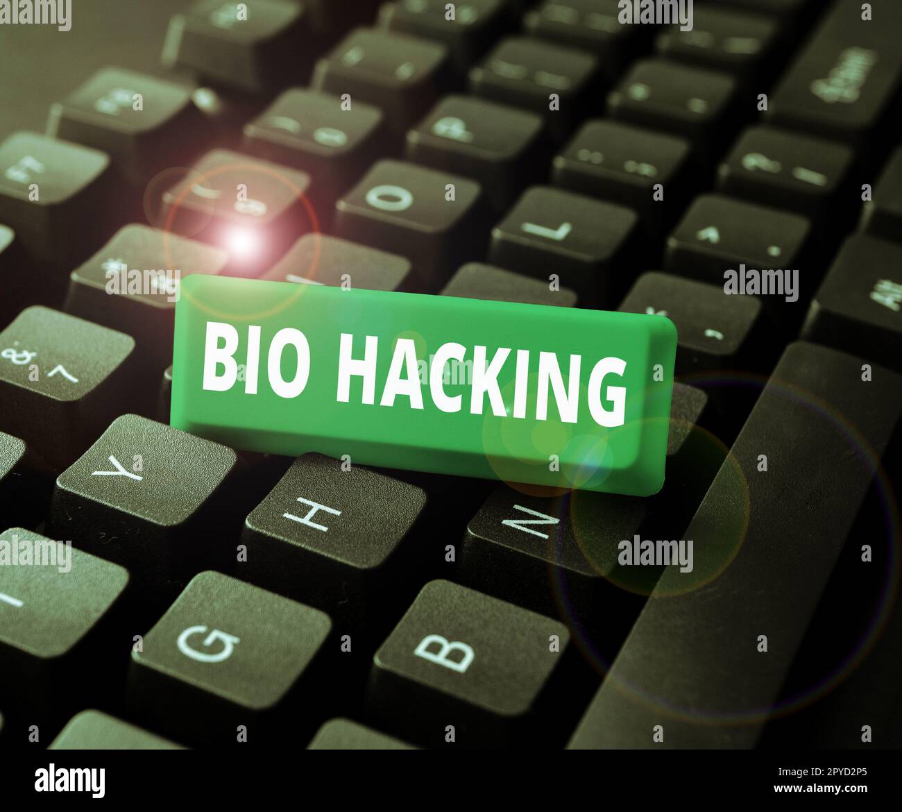 Scrittura a mano del testo Bio Hacking. Concetto di Internet che sfrutta il materiale genetico sperimentalmente senza riguardo agli standard etici Foto Stock