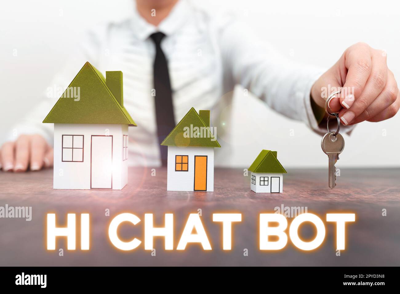 Ispirazione che mostra il segno Ciao Chat Bot. Approccio aziendale saluto alla macchina robotica che risponde a un messaggio inviato Foto Stock