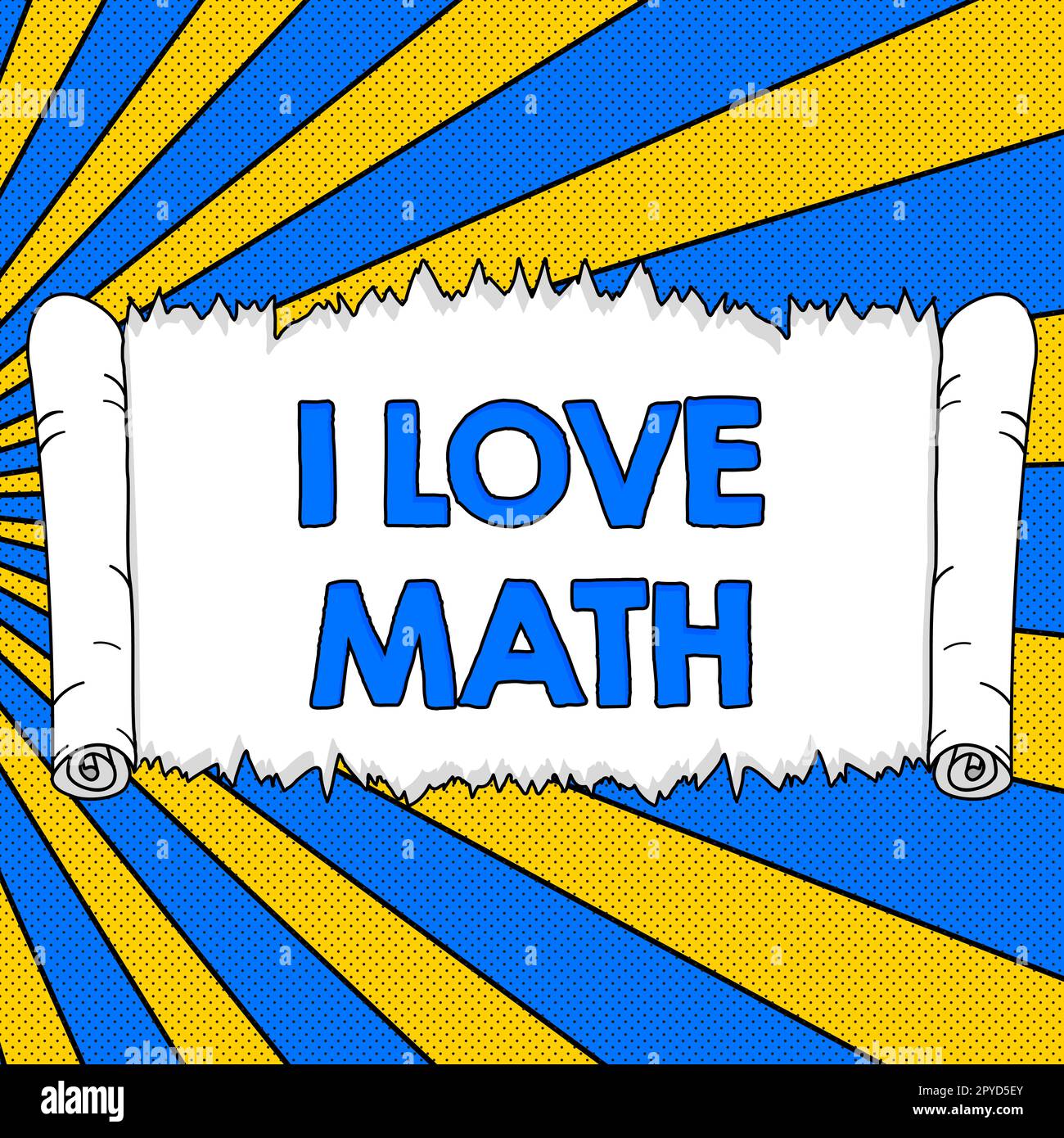 Segno di scrittura della mano i Love Math. Parola scritta sopra a come mólto che fa i calcoli la matematica numero geek persona Foto Stock