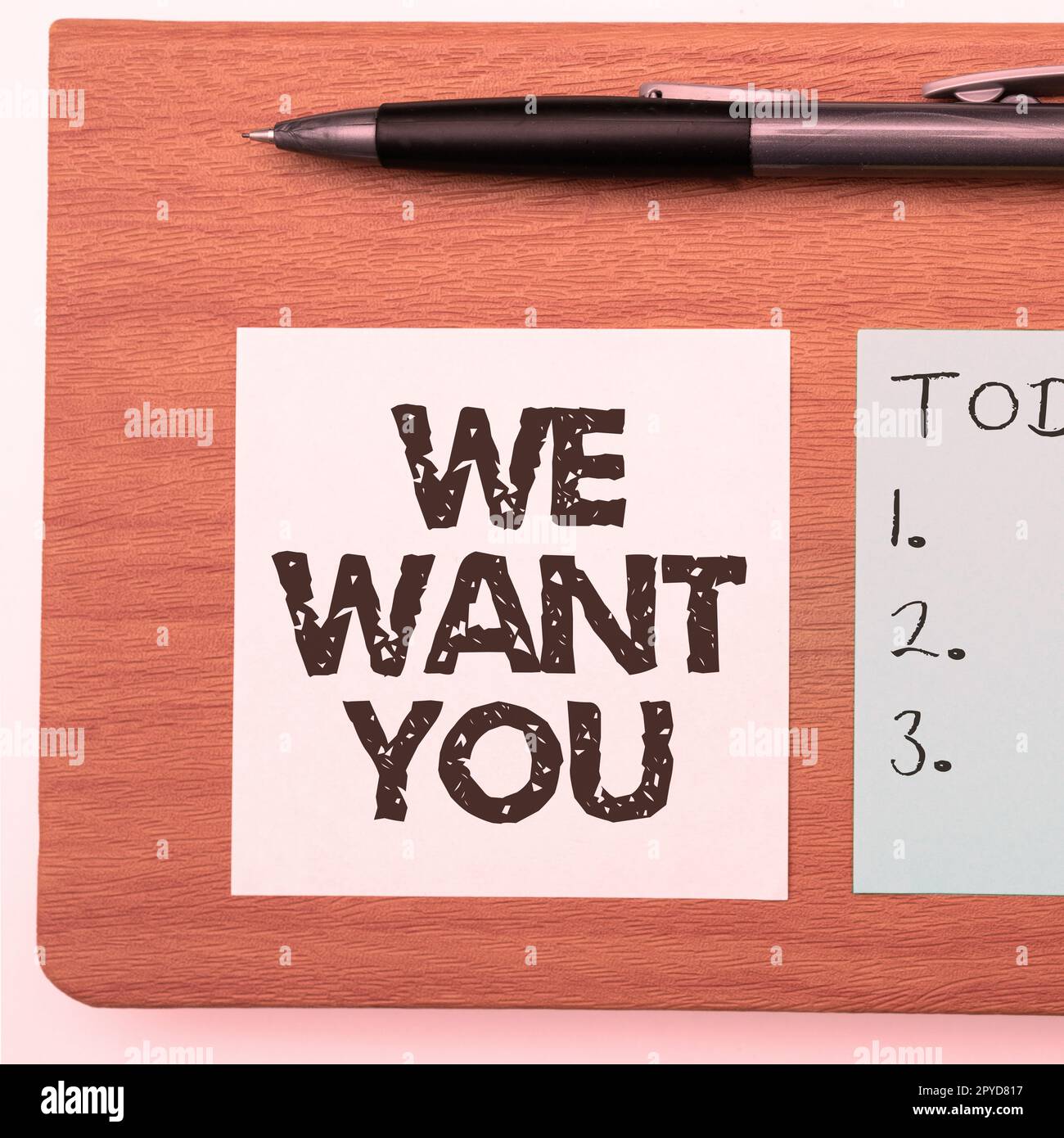 Visualizzazione concettuale vogliamo che tu. Internet Concept Company vuole assumere posti vacanti in cerca di talenti lavoro Foto Stock