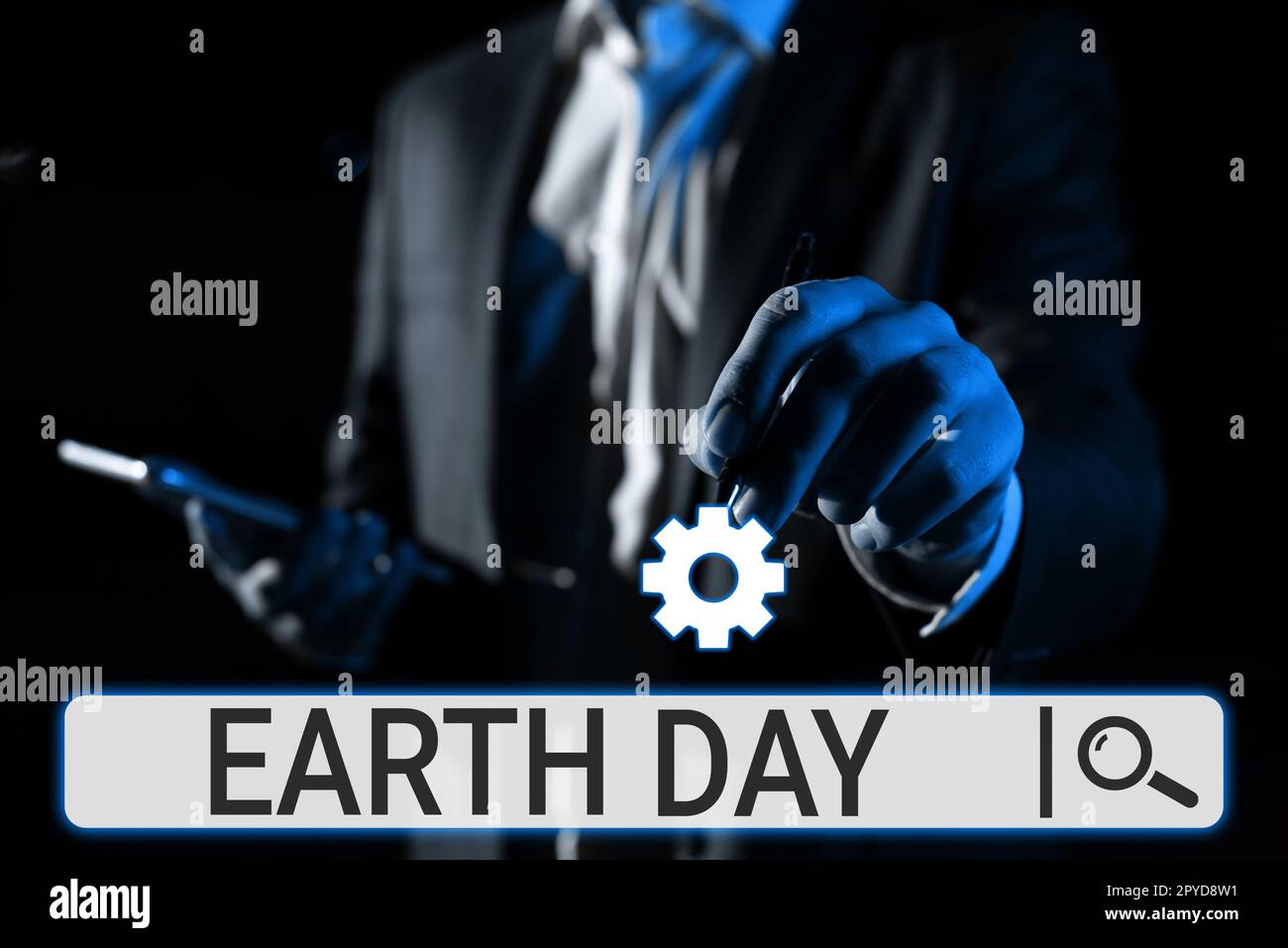 Scrittura a mano del testo Earth Day. Business Concept celebrazione mondiale della conservazione dell'ambiente ecologico Foto Stock