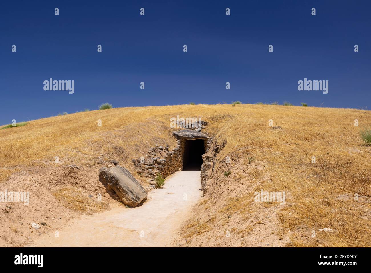Dolmen de El Romeral, sito dell'UNESCO, Antequera, Spagna Foto Stock