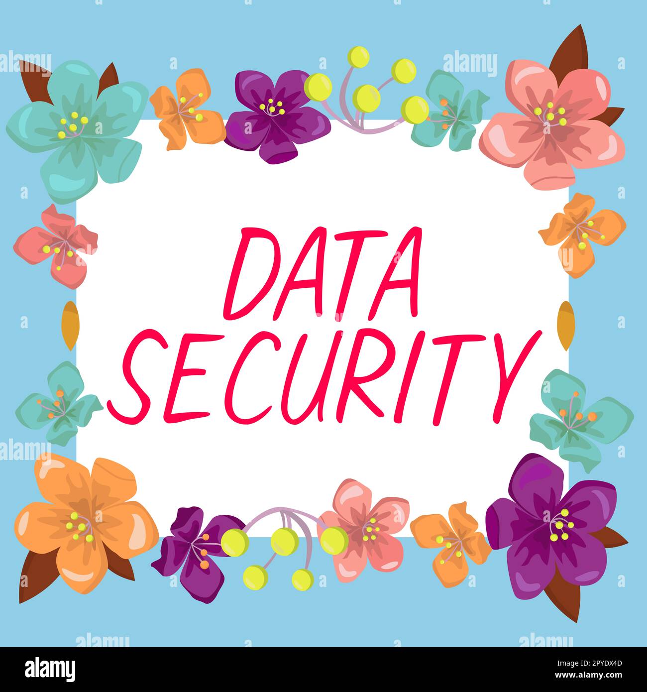 Segnale che visualizza la sicurezza dei dati. Business Concept riservatezza crittografia disco Backup protezione password Foto Stock
