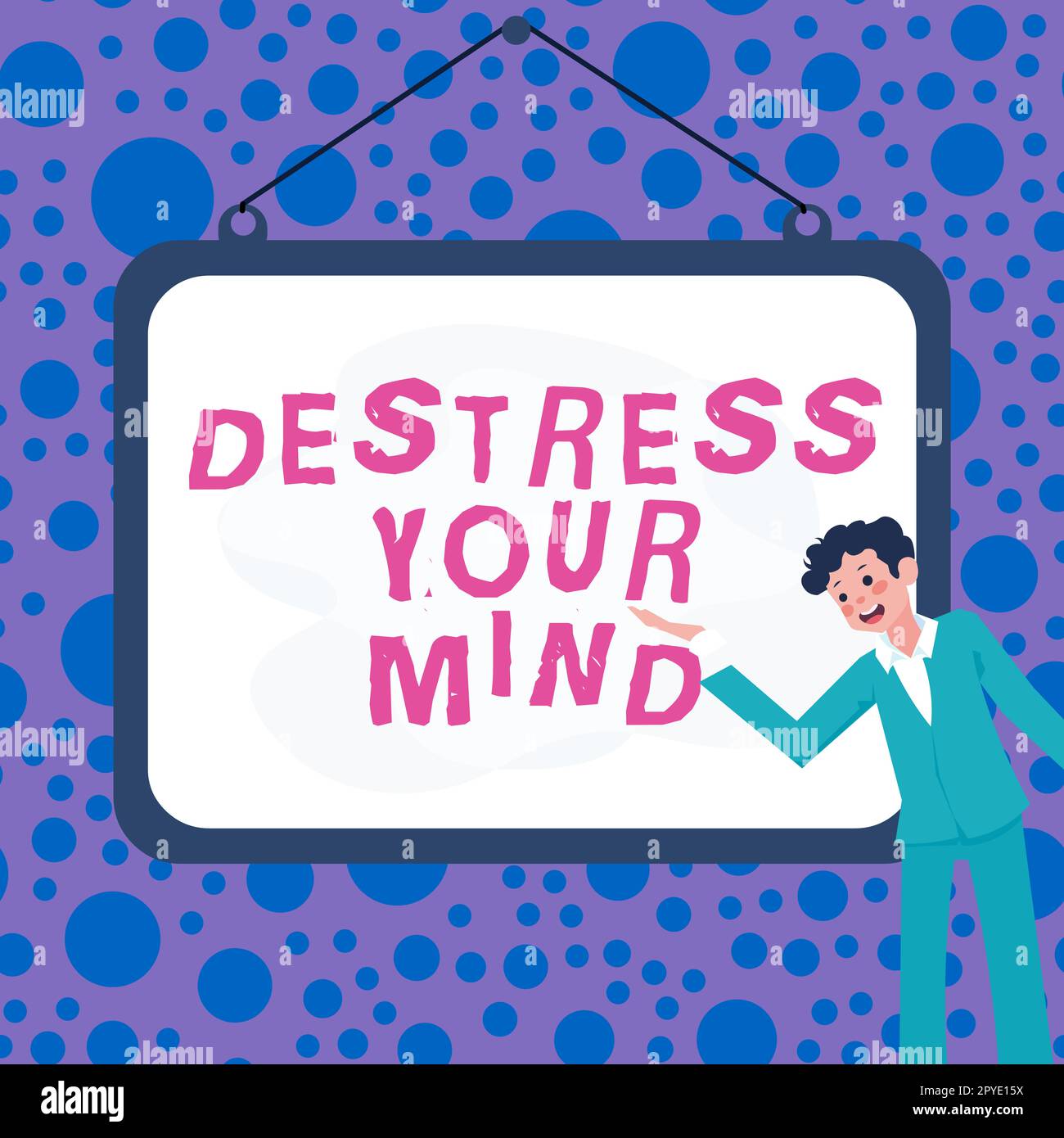 Didascalia di testo che presenta Destress la vostra mente. Foto concettuale per rilasciare la tensione mentale, ridurre lo stress Foto Stock