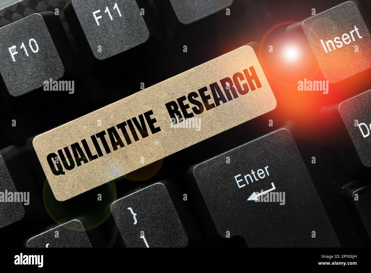 Scrittura a mano testo Ricerca qualitativa. Panoramica aziendale certificato per svolgere un lavoro competente con esperienza Foto Stock