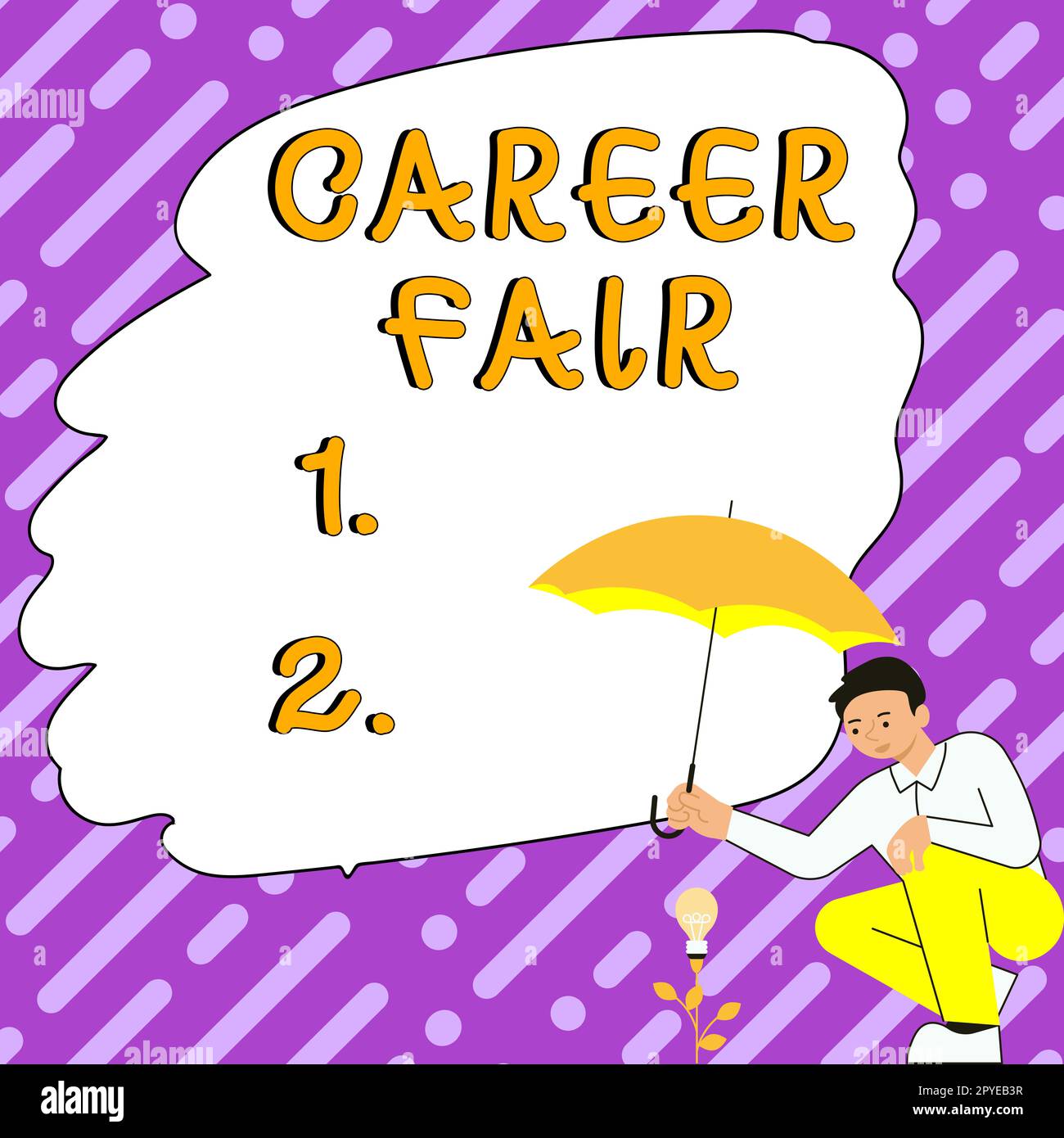 Scrittura a mano testo Carriera Fiera. Panoramica aziendale un evento in cui chi cerca lavoro può incontrare i possibili datori di lavoro Foto Stock