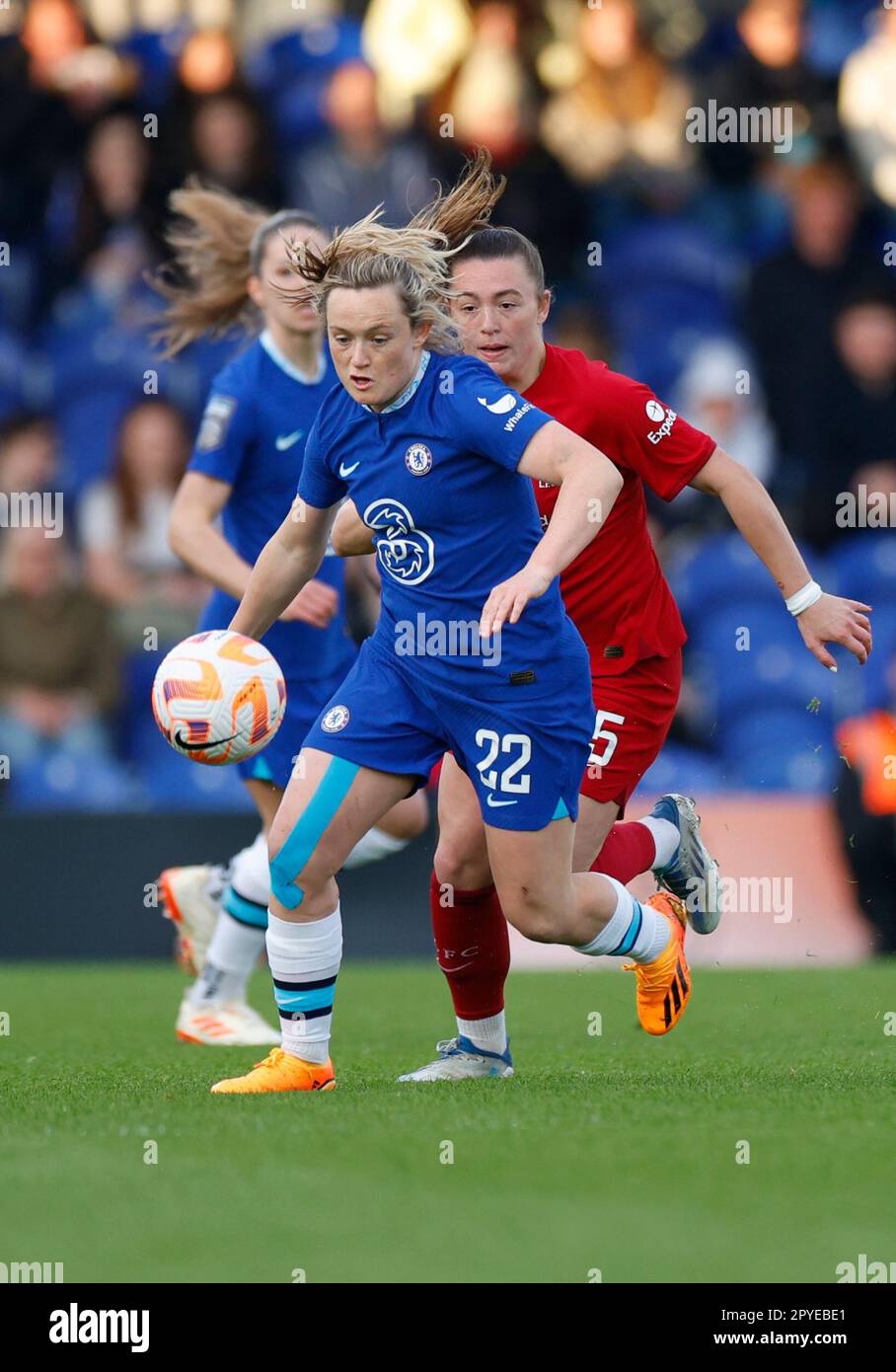 Londra, Regno Unito. 03rd maggio, 2023. Londra, Inghilterra, 3rd 2023 maggio: Erin Cuthbert (22 Chelsea) in azione durante la Barclays fa Women's Super League tra Chelsea e Liverpool a Kingsmeadow a Londra, Inghilterra. (James Whitehead/SPP) Credit: SPP Sport Press Photo. /Alamy Live News Foto Stock