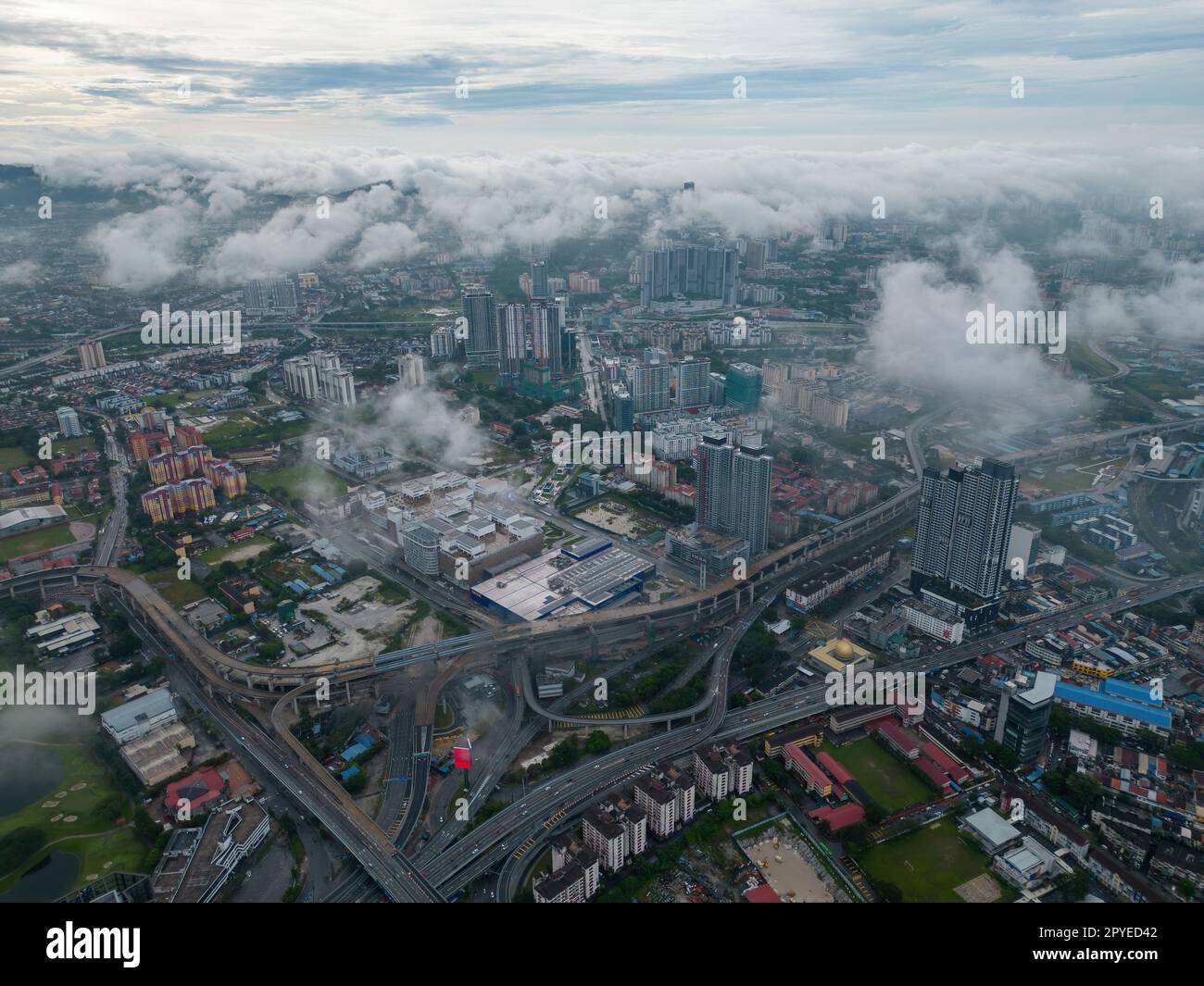 Autostrade e strade della città di Kuala Lumpur Foto Stock