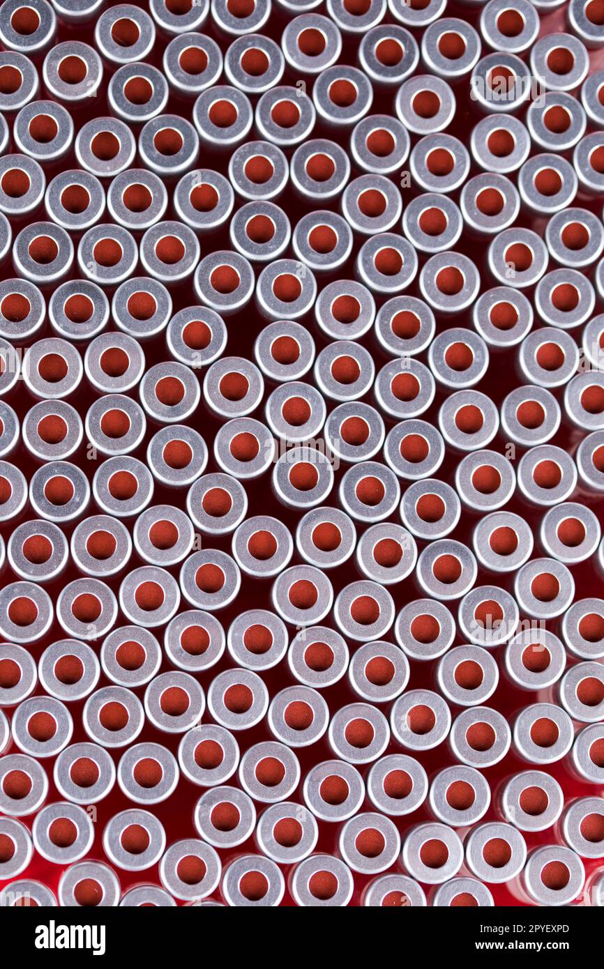 Fiale con vaccino anti covid 19 Foto Stock