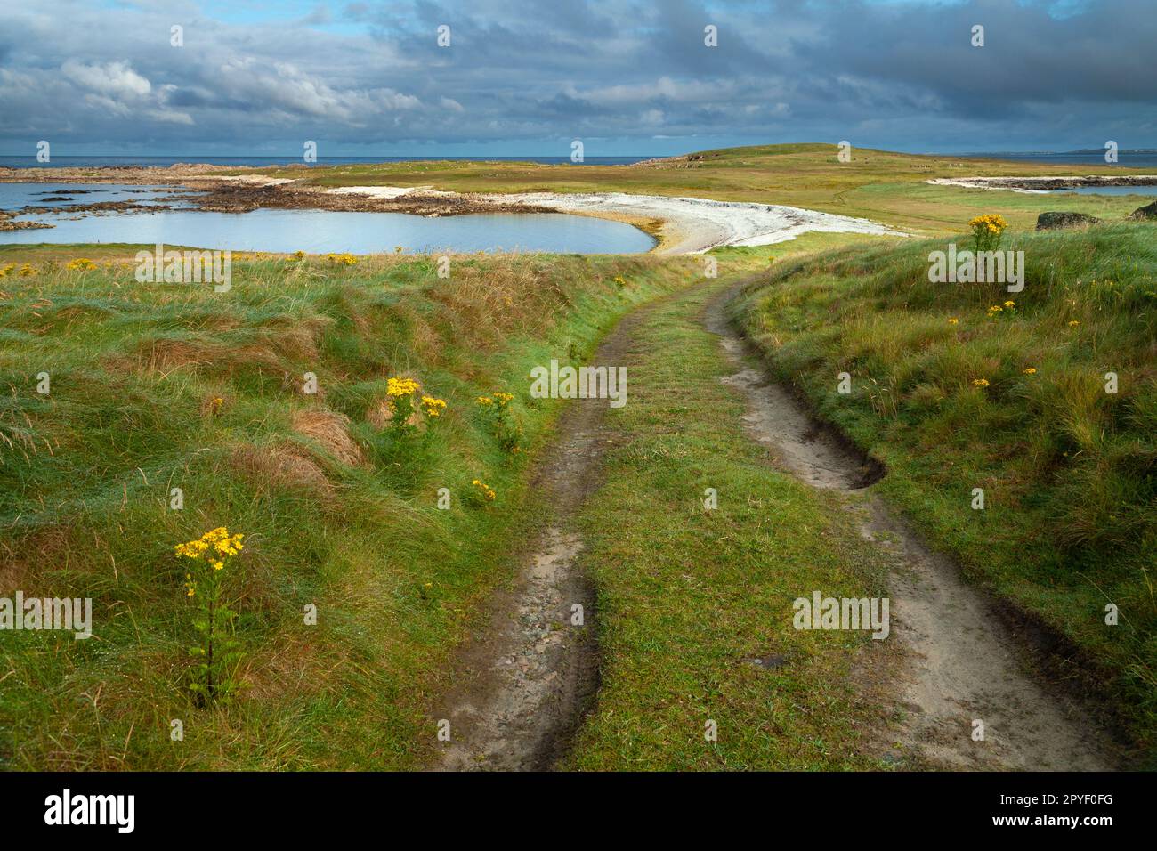 Spiagge sull'isola di Boffin sulla Wild Atlantic Way nella contea di Donegal in Irlanda Foto Stock