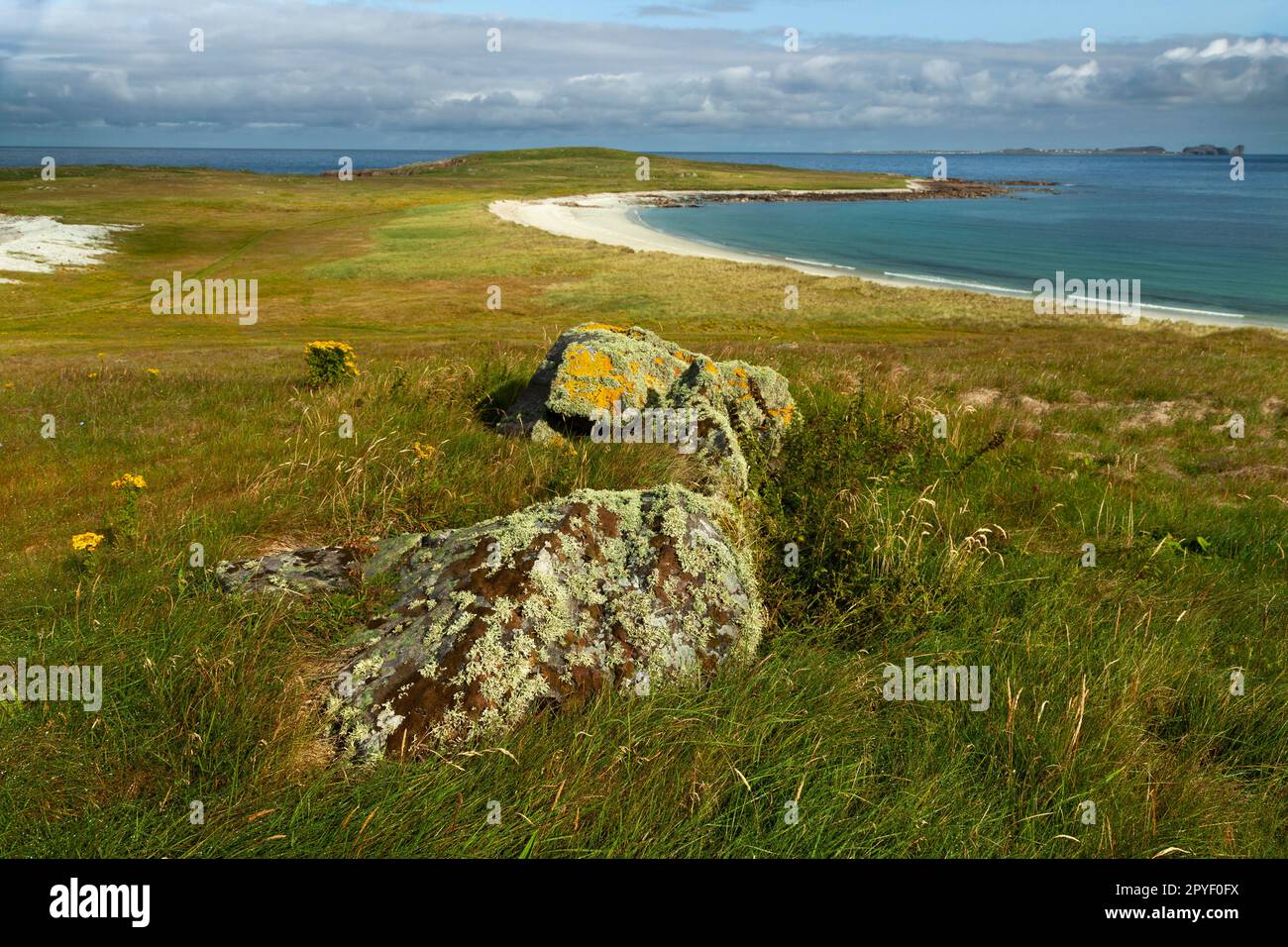 Spiagge sull'isola di Boffin sulla Wild Atlantic Way nella contea di Donegal in Irlanda Foto Stock