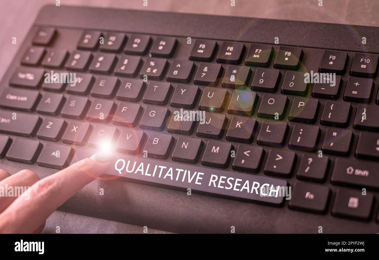 Didascalia concettuale Ricerca qualitativa. Panoramica aziendale certificato per svolgere un lavoro competente con esperienza Foto Stock