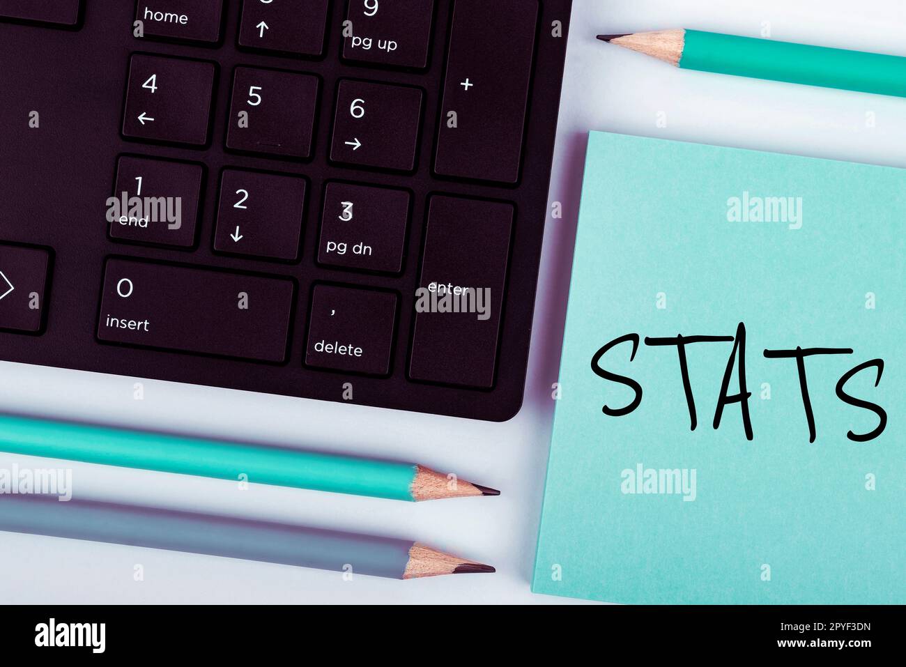 Statistiche concettuali di visualizzazione. Business showcase pratica o scienza di raccolta e analisi di dati numerici Foto Stock