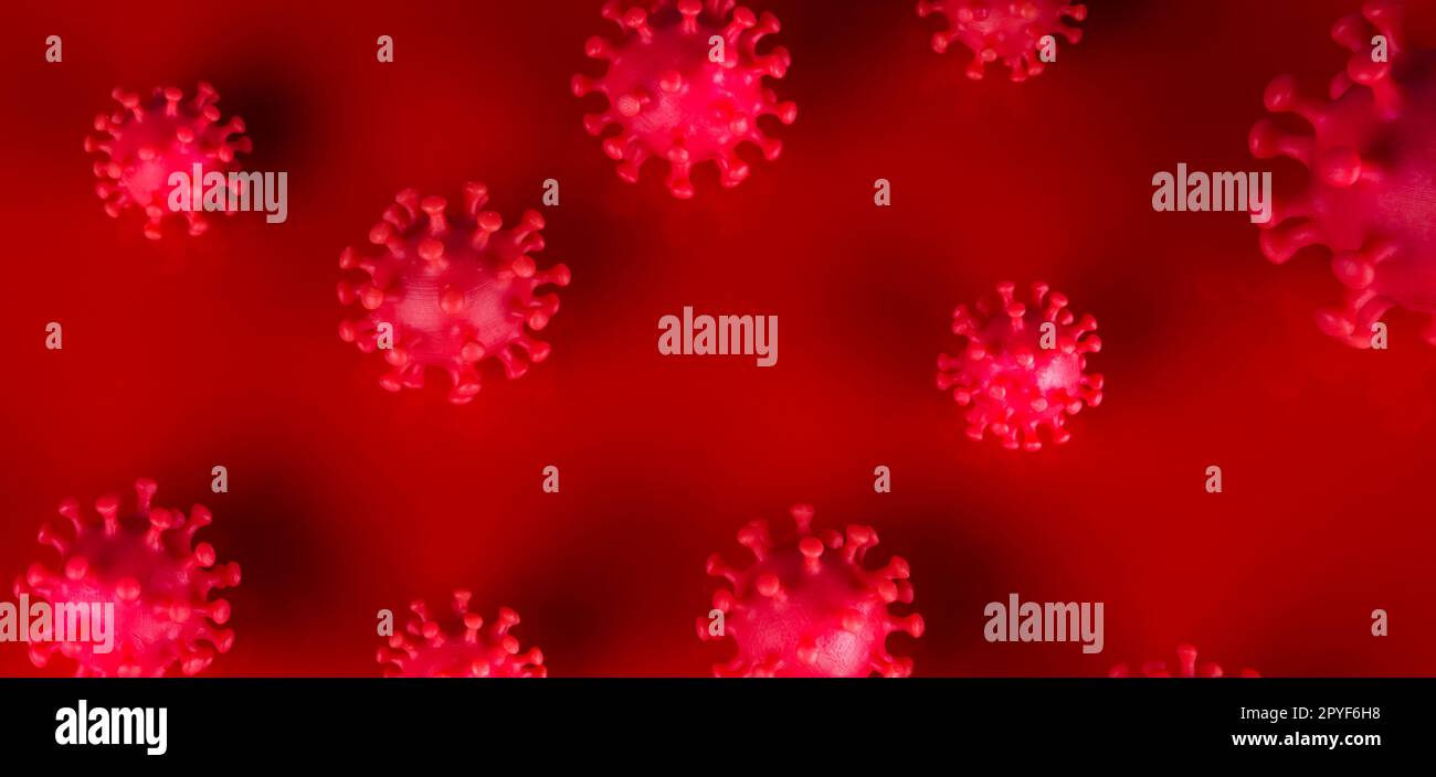 Corona virus, sfondo pandemico della SARS Foto Stock