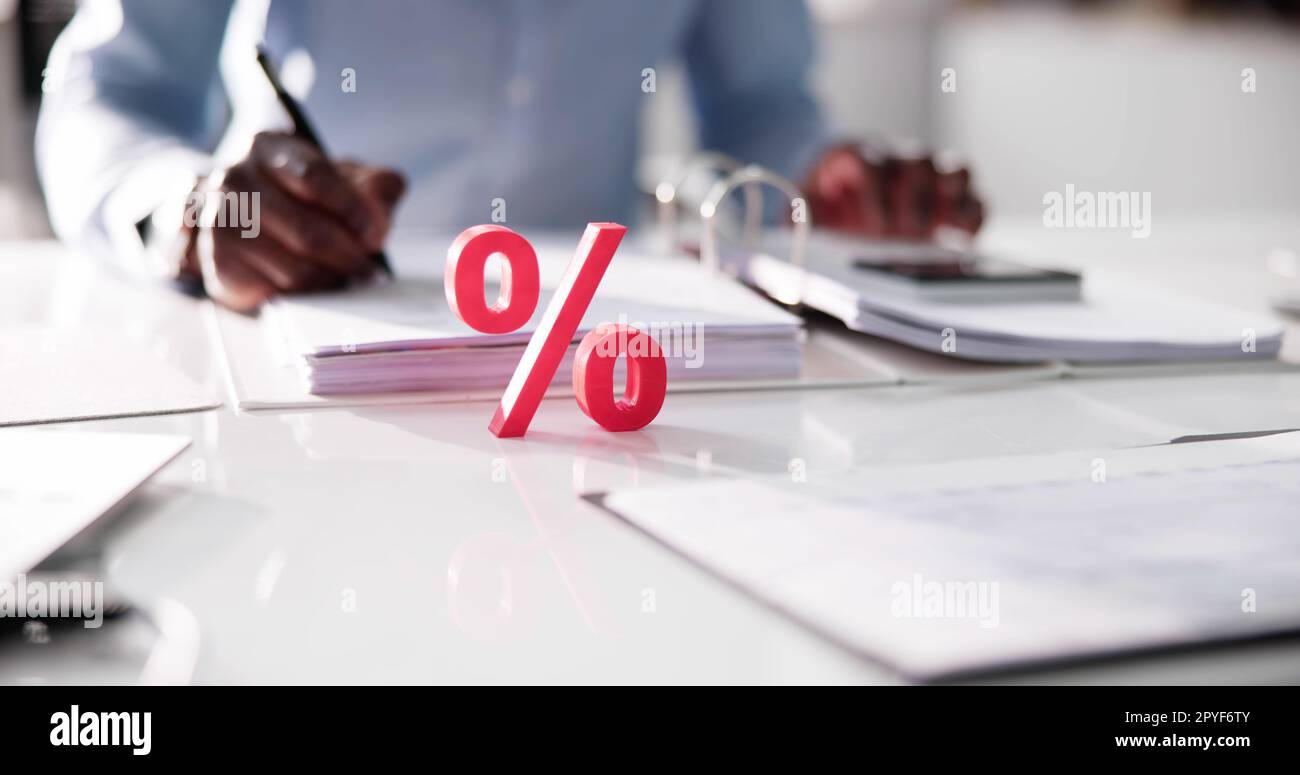 Calcolo della percentuale IVA Foto Stock