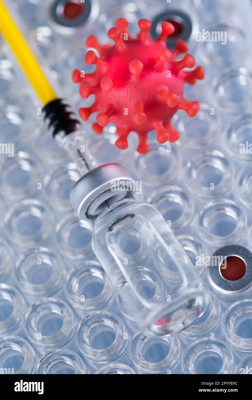 Concetto di rischio medico pandemico per la salute, corona virus Foto Stock