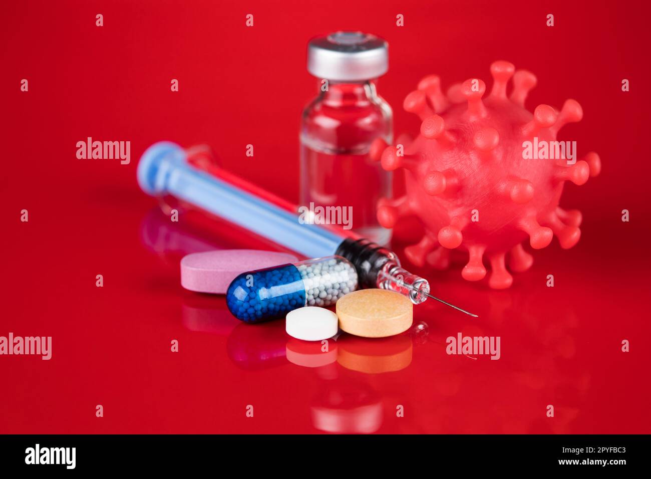 Pandemia di salute medica, sfondo virus Foto Stock