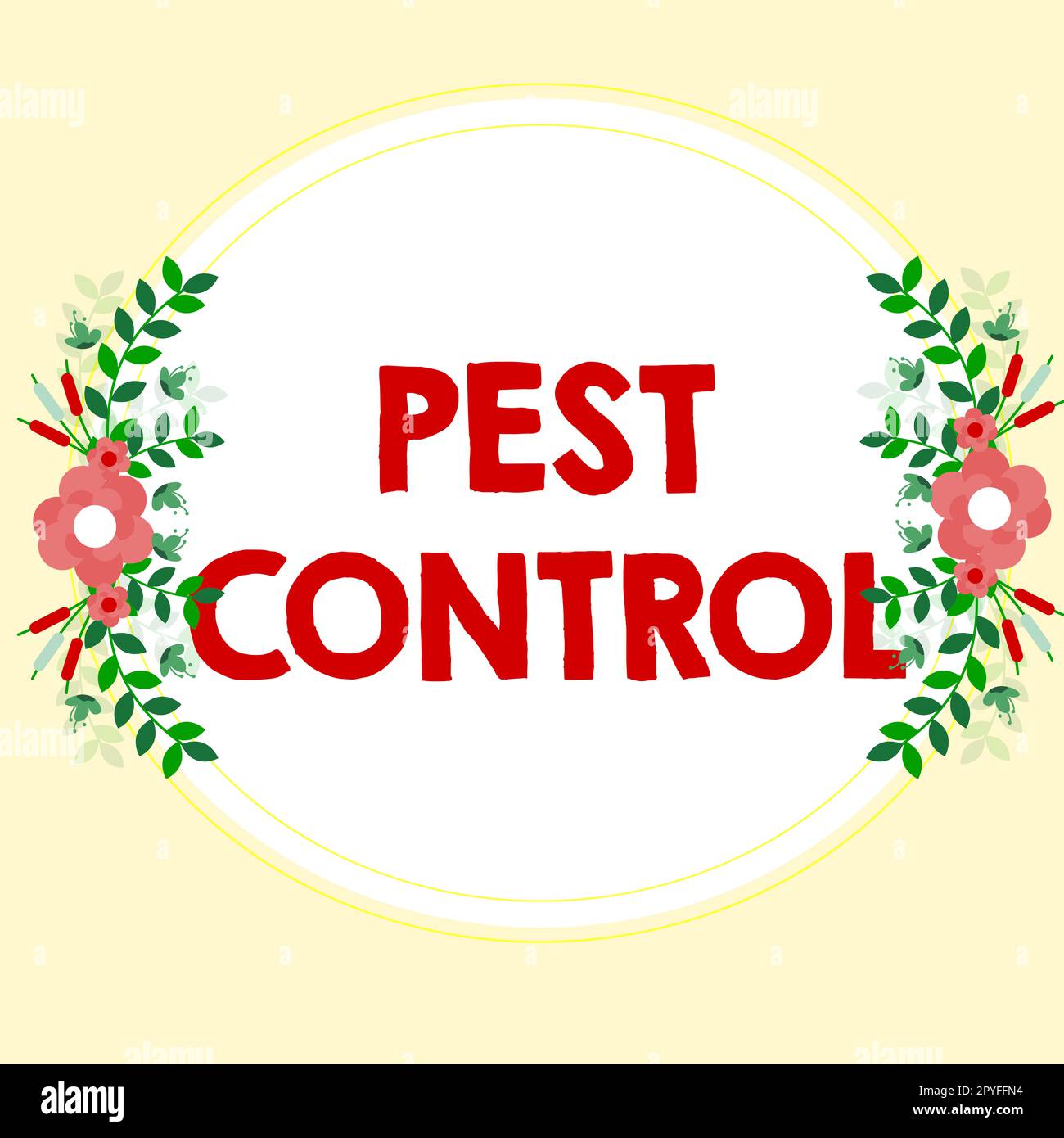 Segno di scrittura a mano Pest Control. Idea di business uccidendo insetti distruttivi che attacca raccolti e bestiame Foto Stock