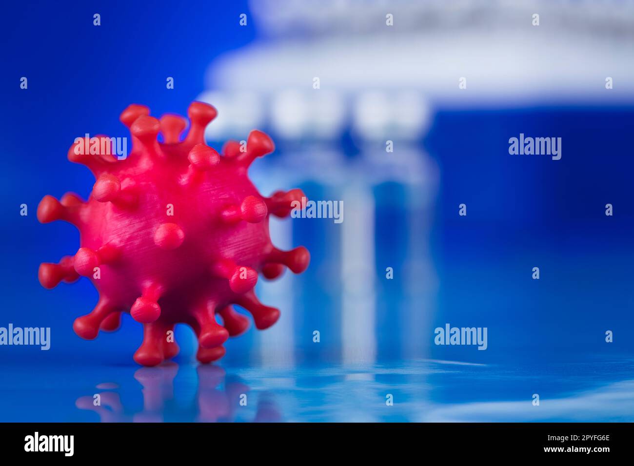 Sfondo pandemia virus, salute medica Foto Stock